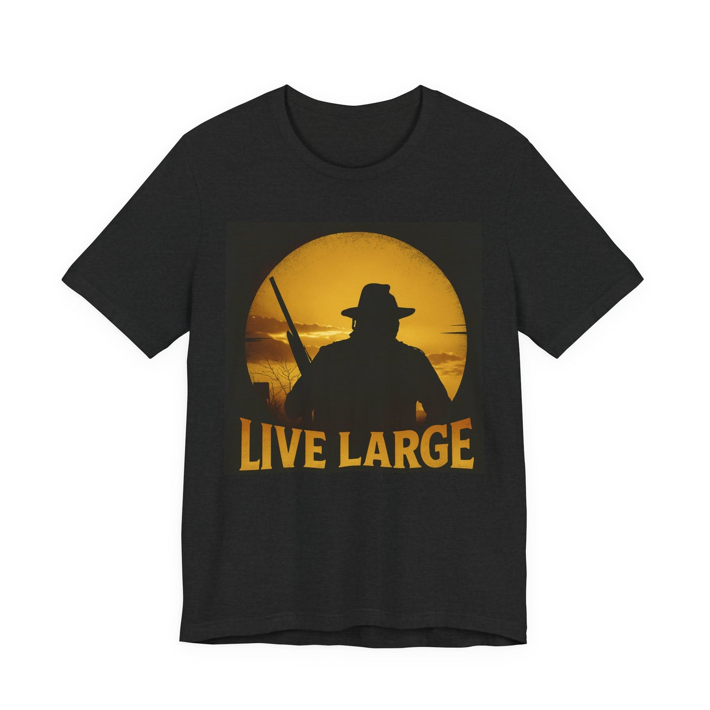 Live Large Unisex Tee - Bold Graphic Shirt, Gift for Him, Outdoor Adventure Top, Statement Apparel, Wilderness Enthusiast Tee