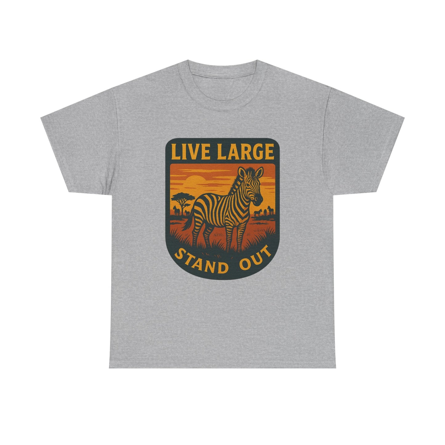 Live Large, Stand Out Zebra Cotton Shirt
