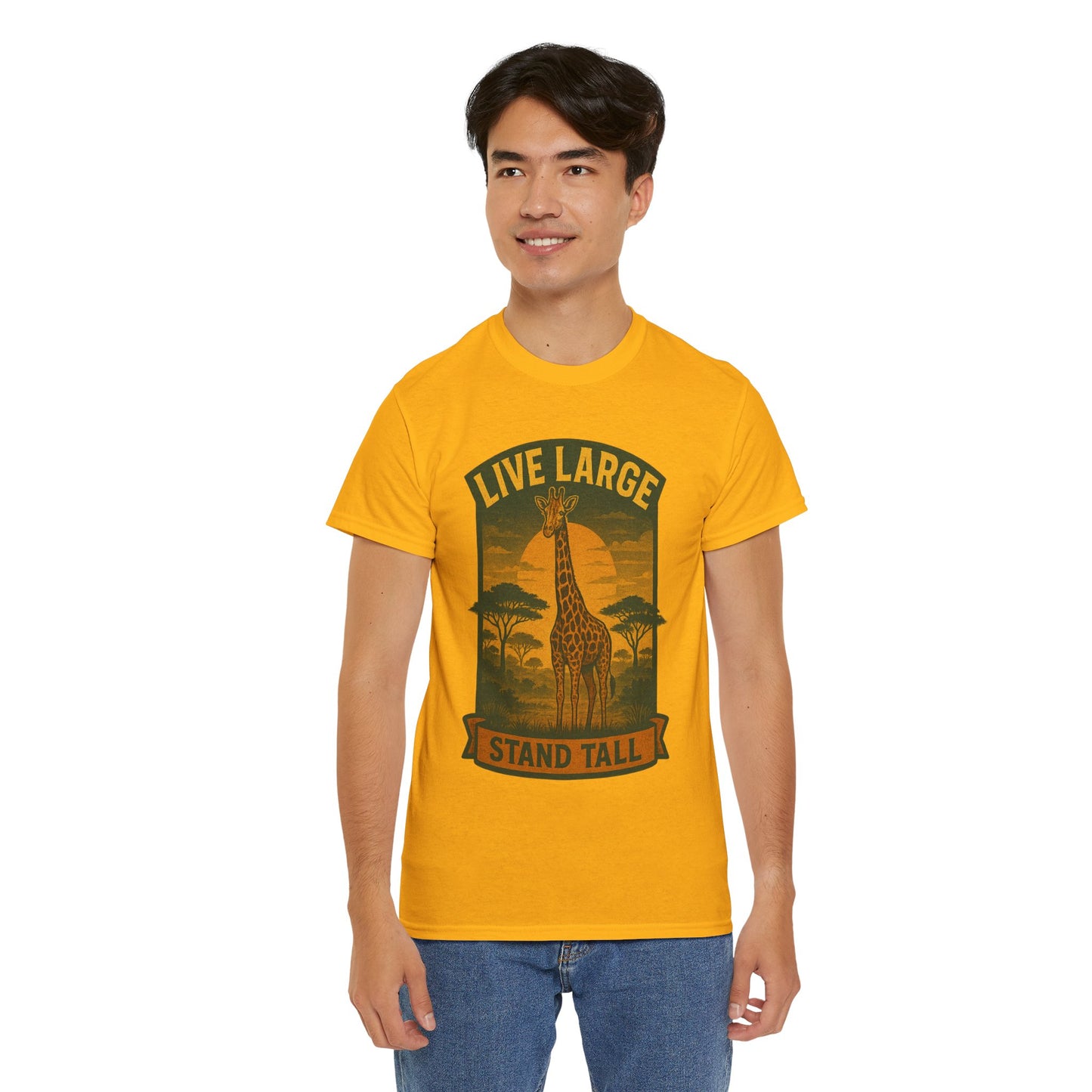 Live Large Stand Tall Giraffe Shirt