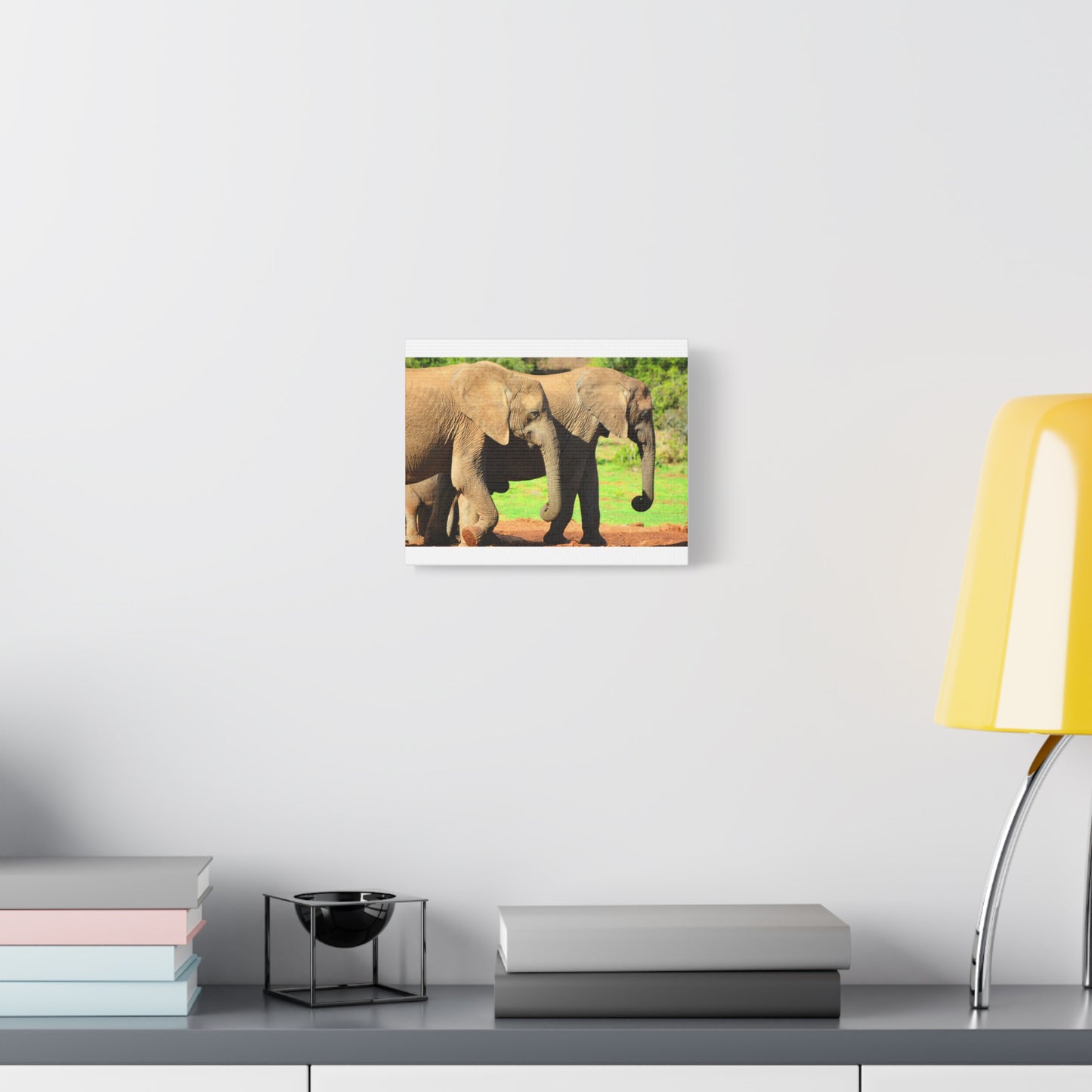 African Elephants - Canvas Print
