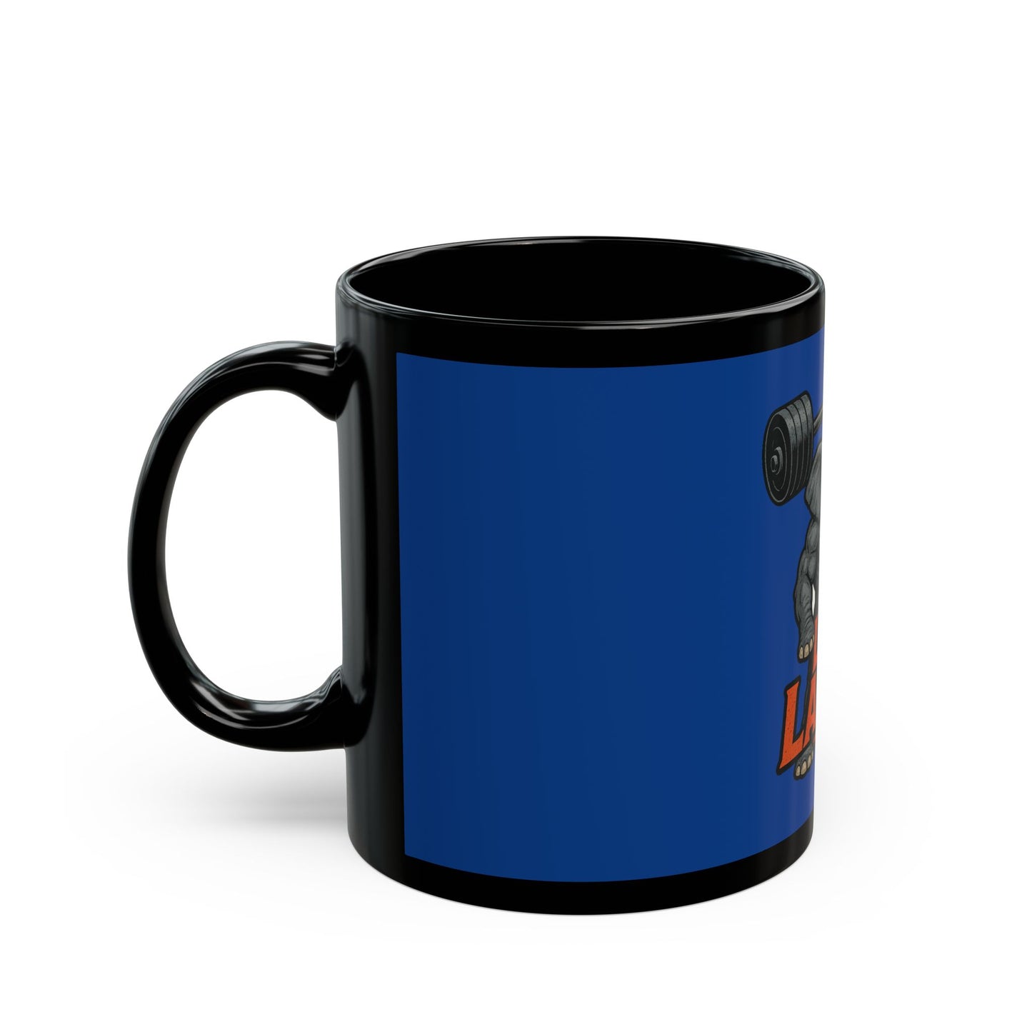 Muscle Elephant Motivational Mug, Workout Cup, Gym Gift, Fitness Coffee Mug, Live Large Mug, Powerlifting Drinkware