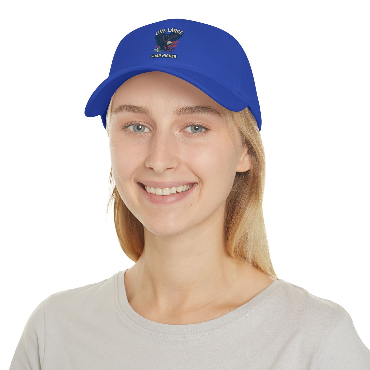 Live Large Soar Higher Baseball Cap, Eagle