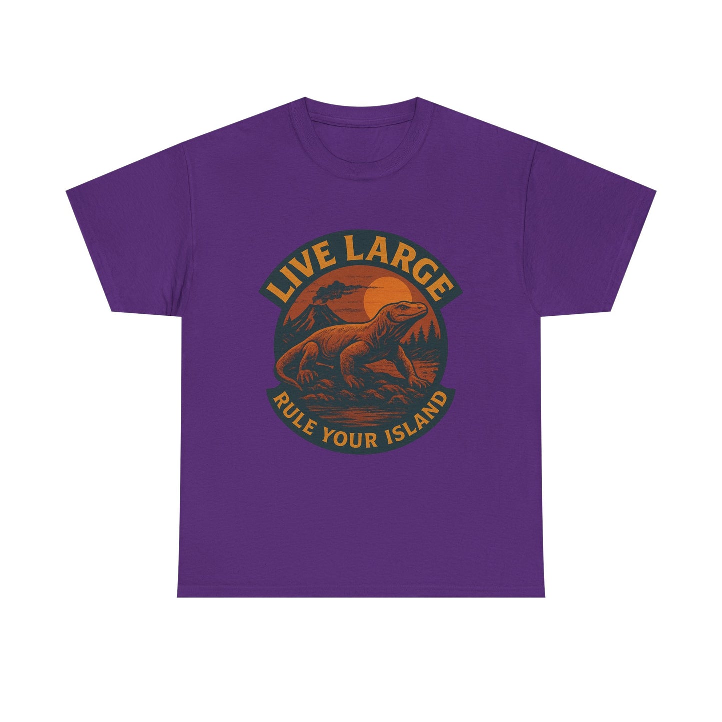 Live Large Rule Your Island Komodo Dragon Cotton Shirt