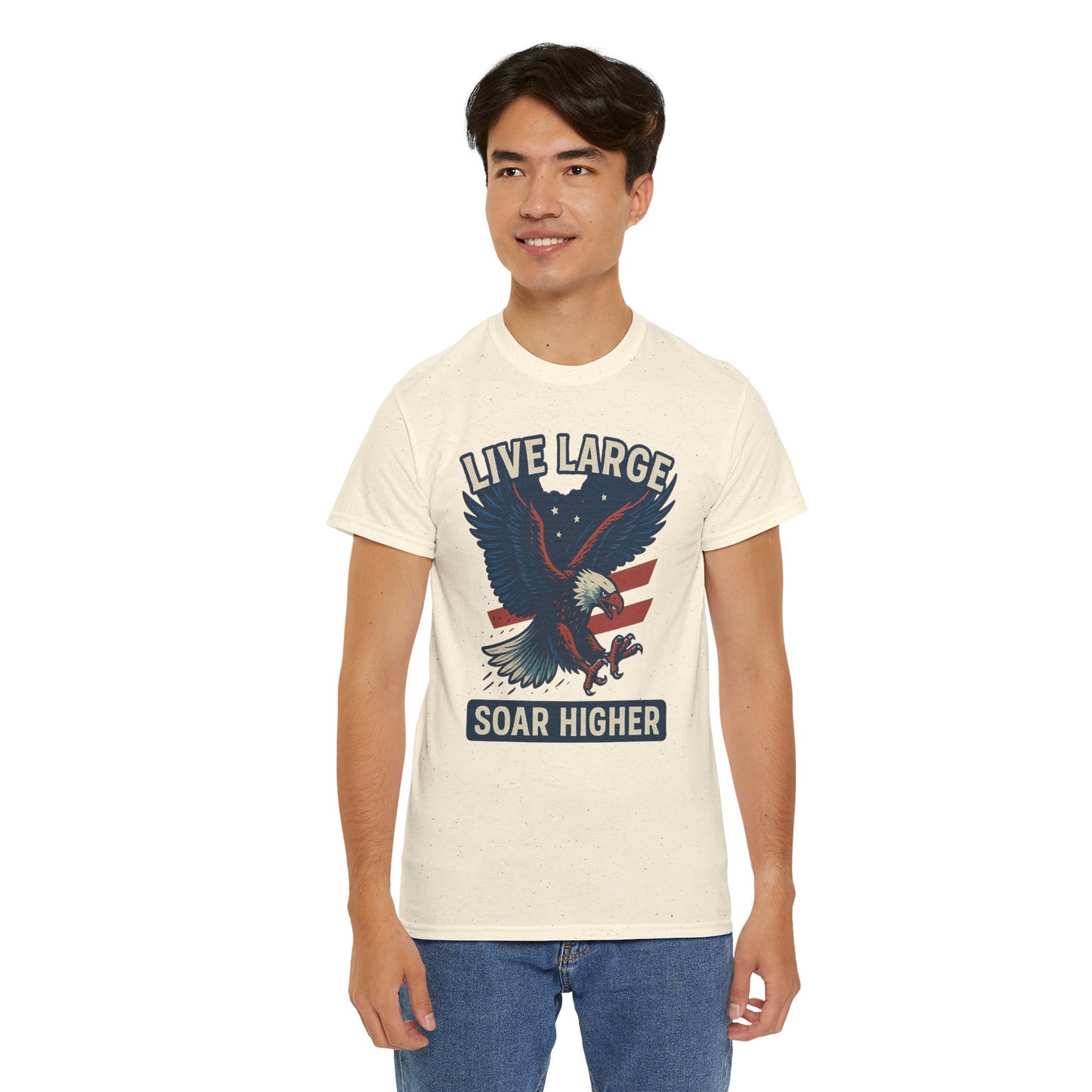 Patriotic Eagle Live Large Soar Higher Shirt