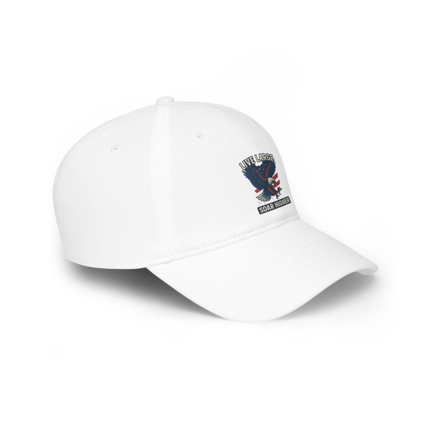 Live Large Soar Higher Baseball Cap, Eagle