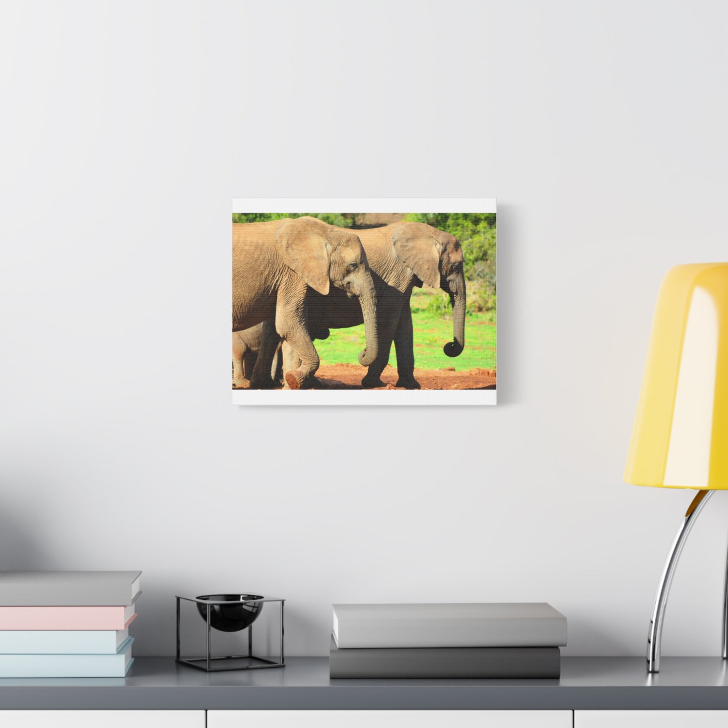African Elephants - Canvas Print