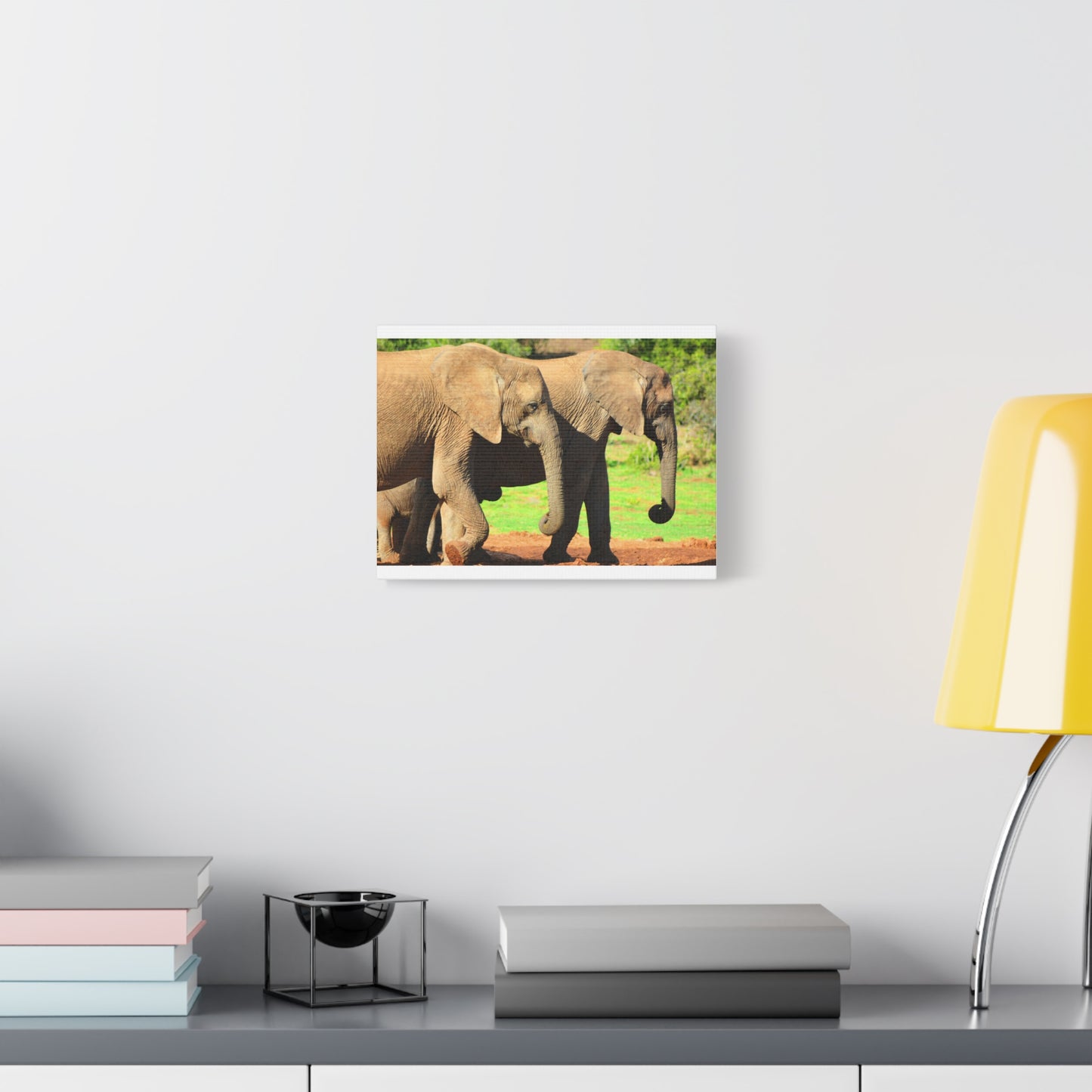 African Elephants - Canvas Print