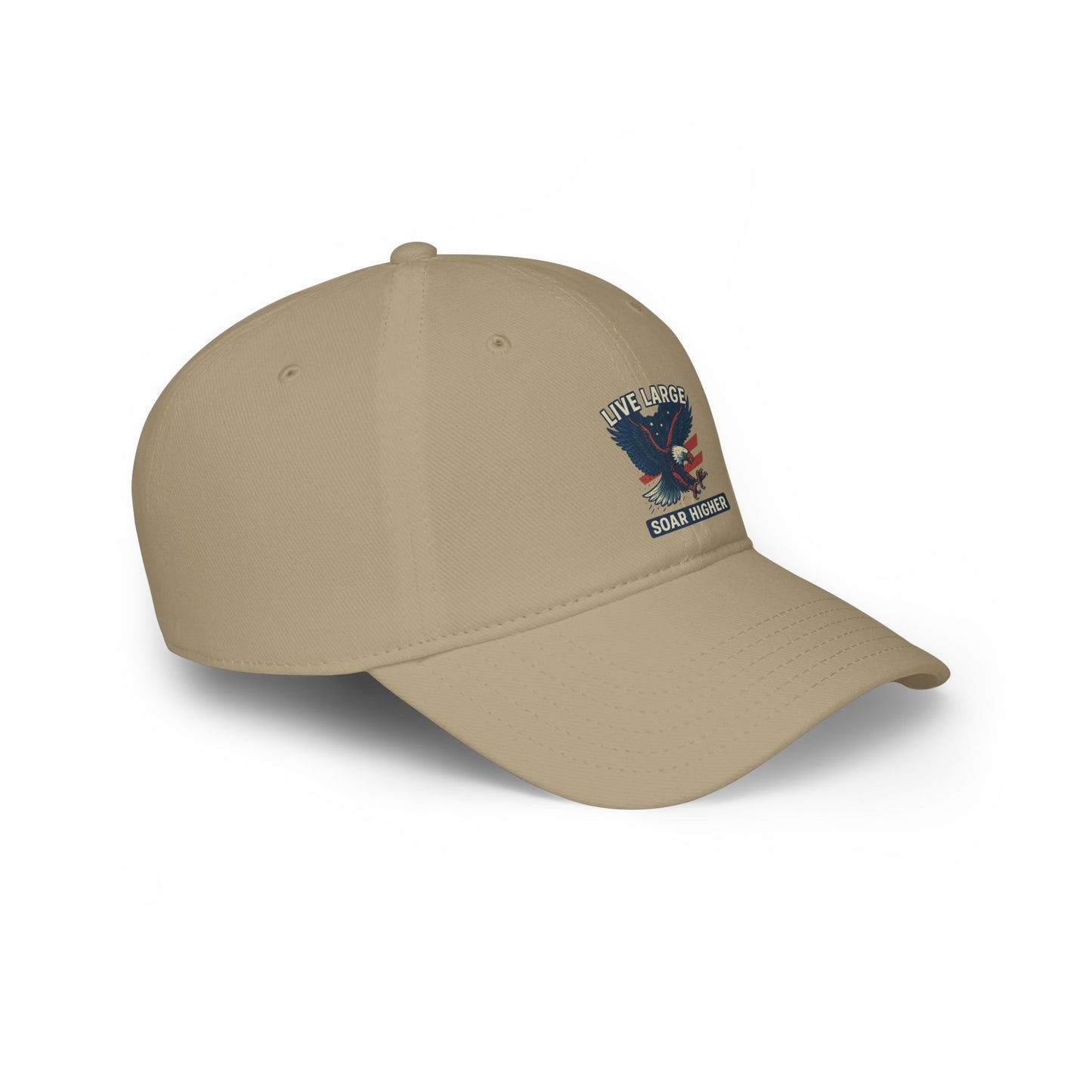 Live Large Soar Higher Baseball Cap, Eagle