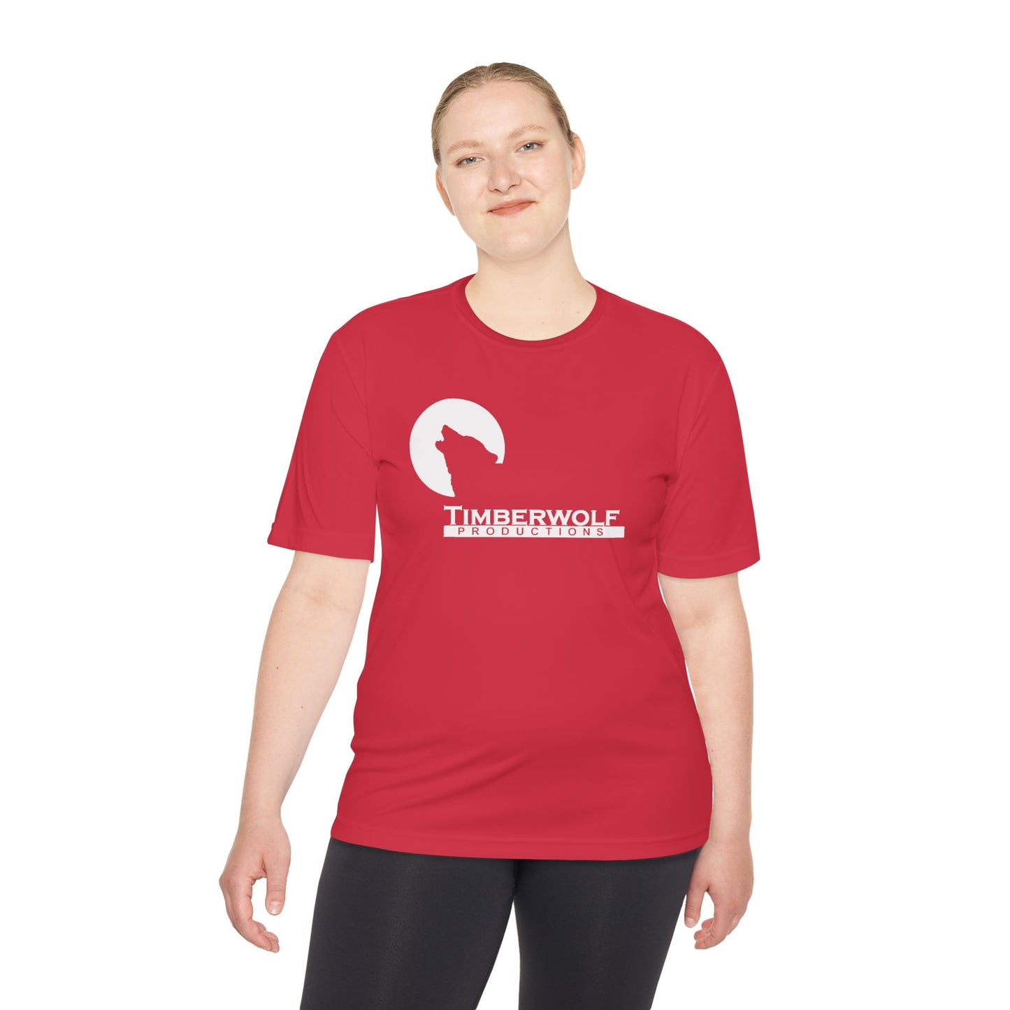 Unisex Moisture Wicking Tee - Timberwolf Graphic Shirt, Cool Workout Tee, Outdoor Adventure Gear, Gift for Nature Lovers