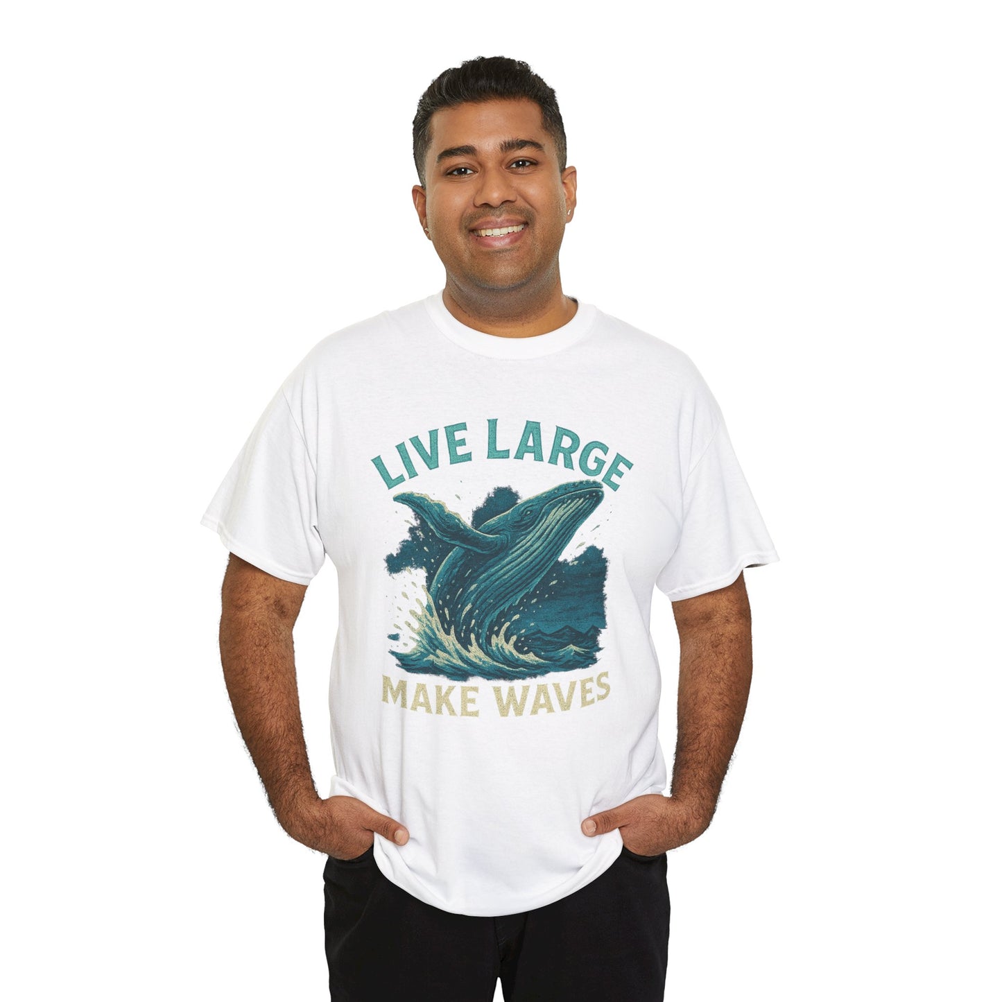 Live Large Make Waves Whale Shirt