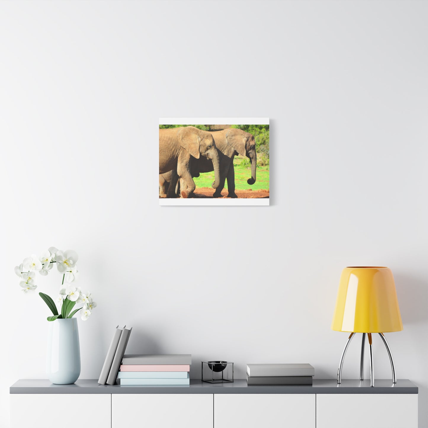 African Elephants - Canvas Print
