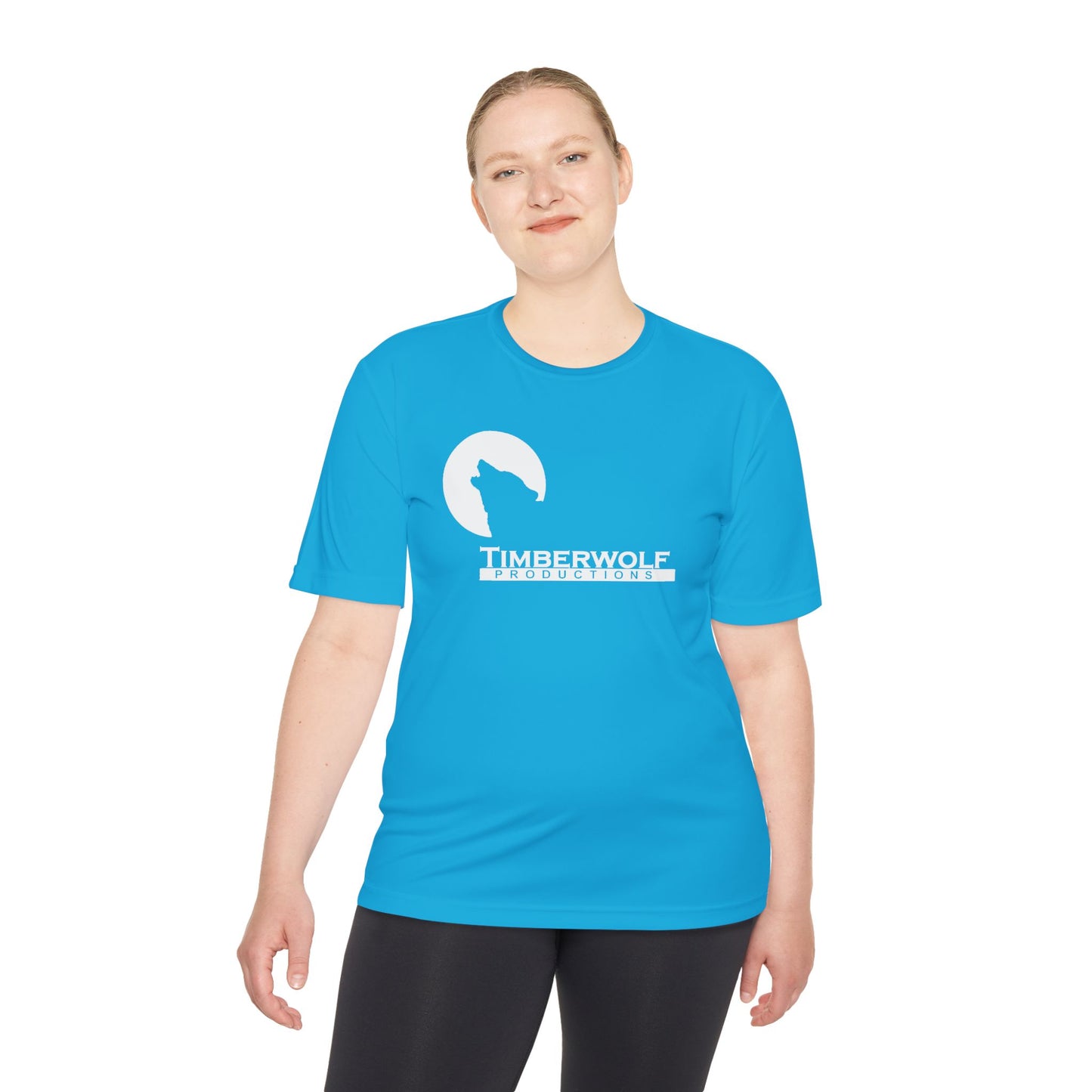 Unisex Moisture Wicking Tee - Timberwolf Graphic Shirt, Cool Workout Tee, Outdoor Adventure Gear, Gift for Nature Lovers