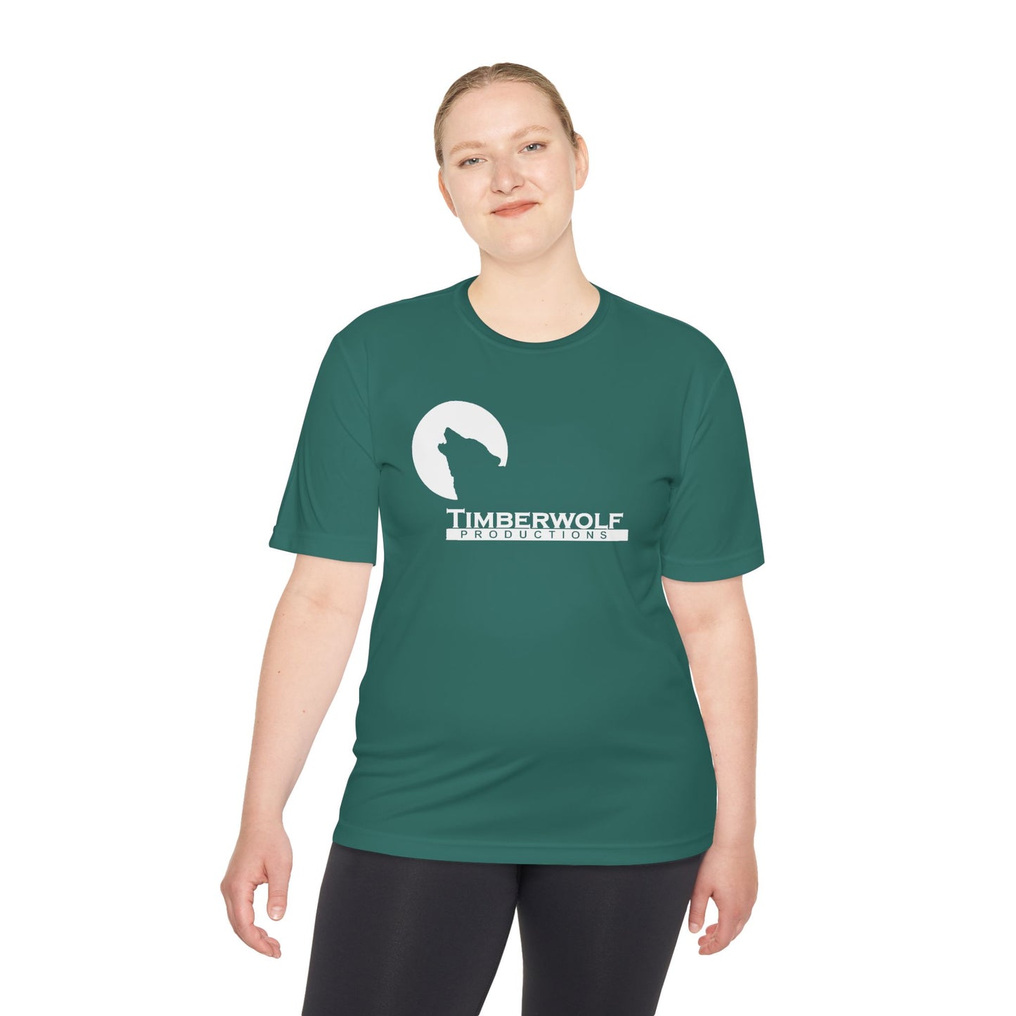Unisex Moisture Wicking Tee - Timberwolf Graphic Shirt, Cool Workout Tee, Outdoor Adventure Gear, Gift for Nature Lovers