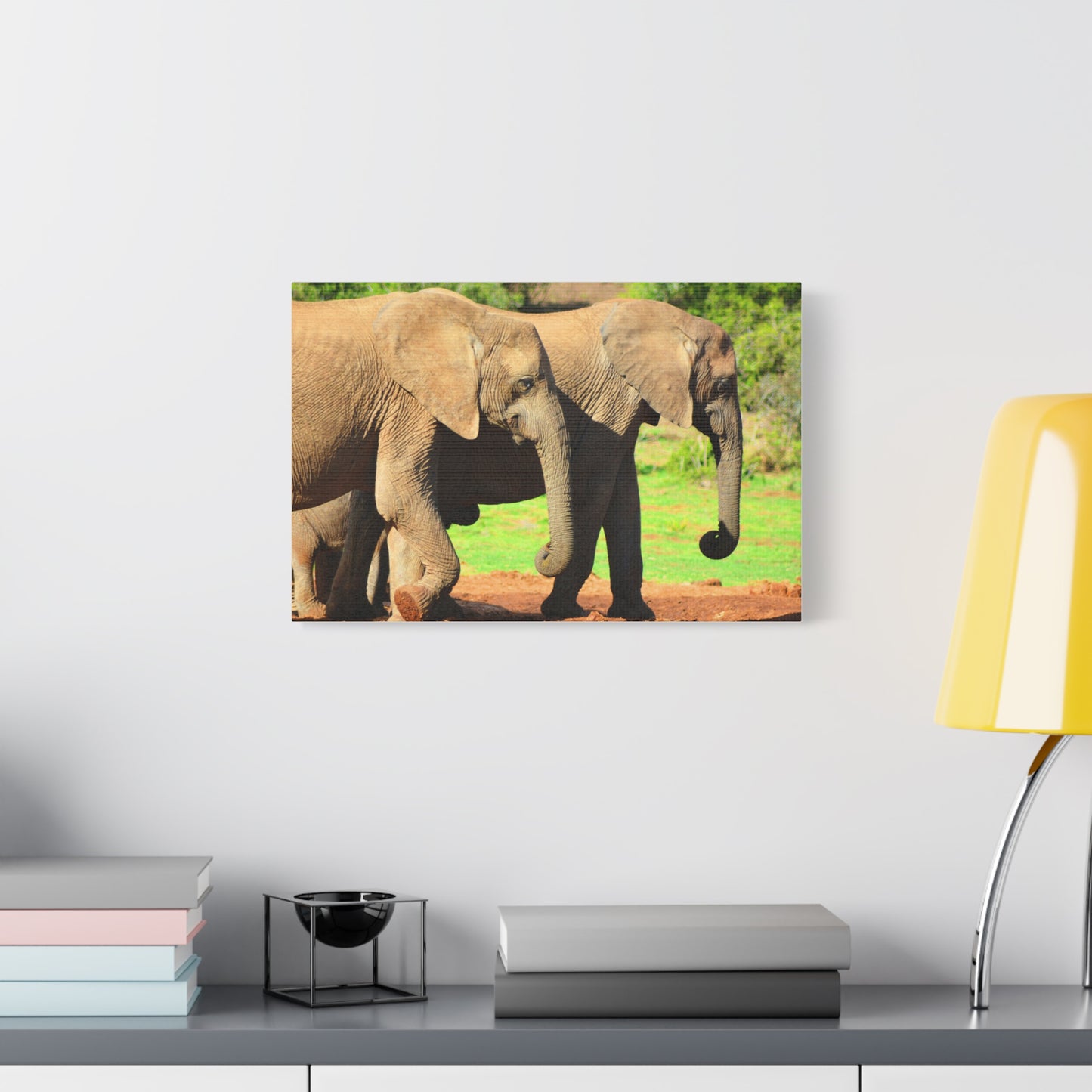 African Elephants - Canvas Print