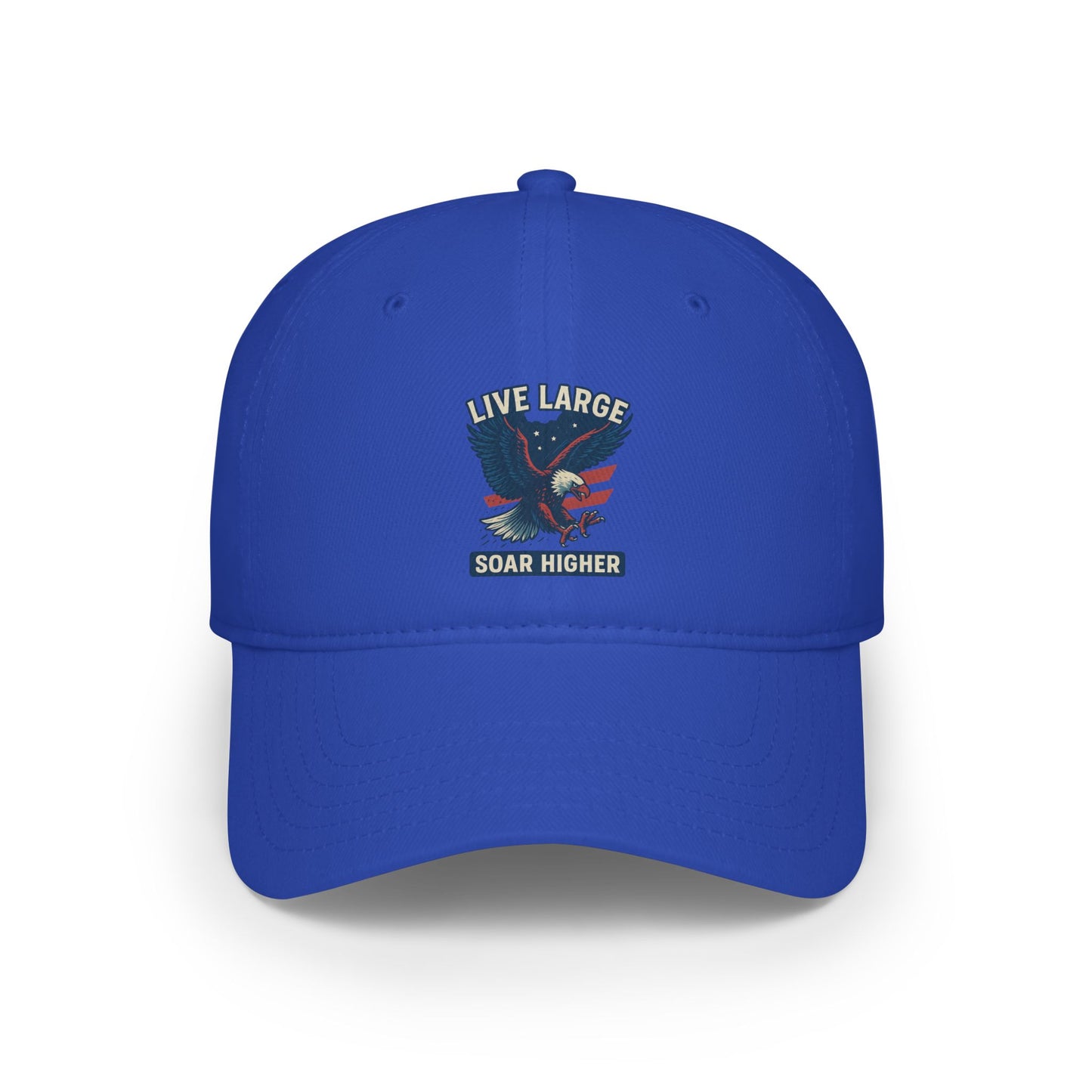 Live Large Soar Higher Baseball Cap, Eagle