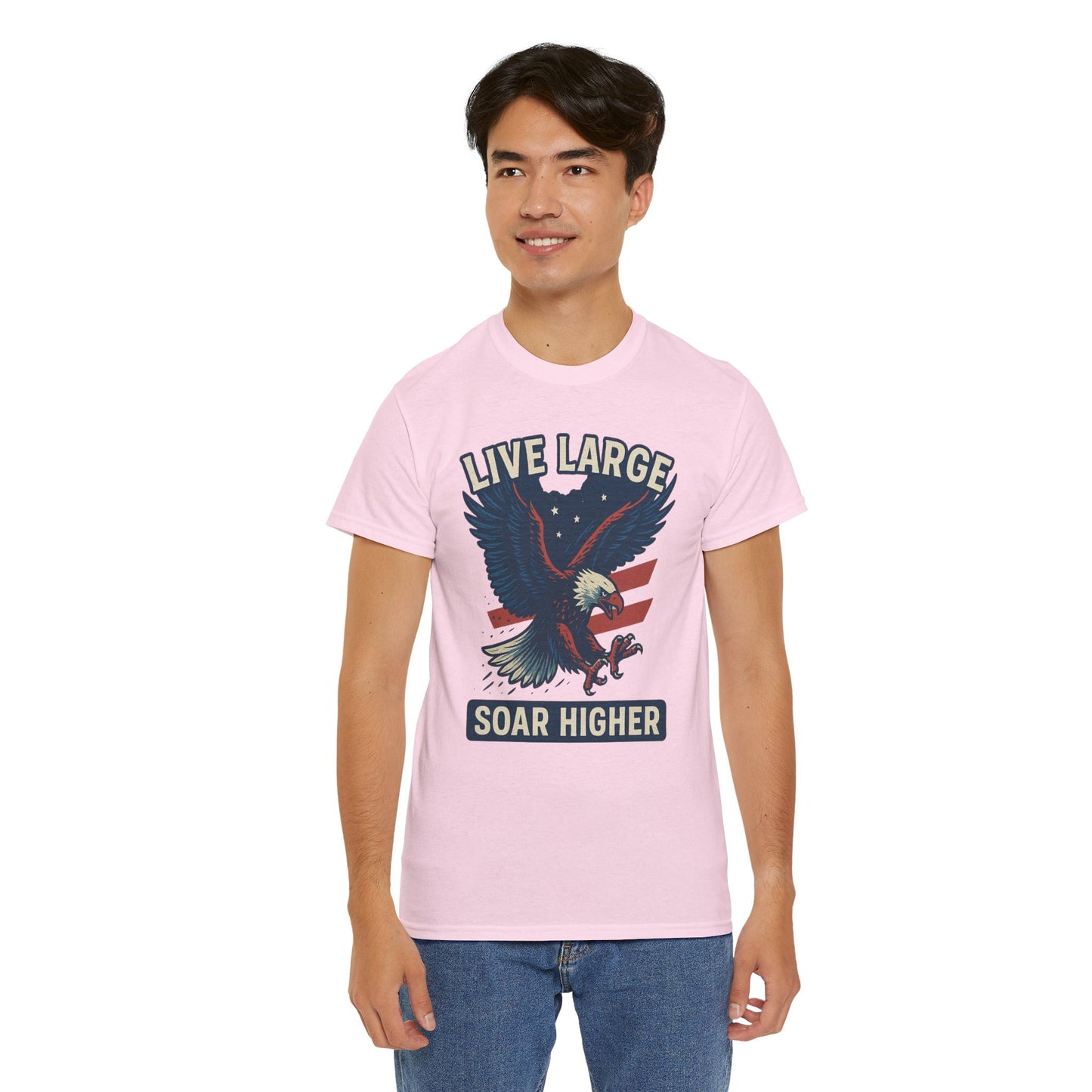 Patriotic Eagle Live Large Soar Higher Shirt