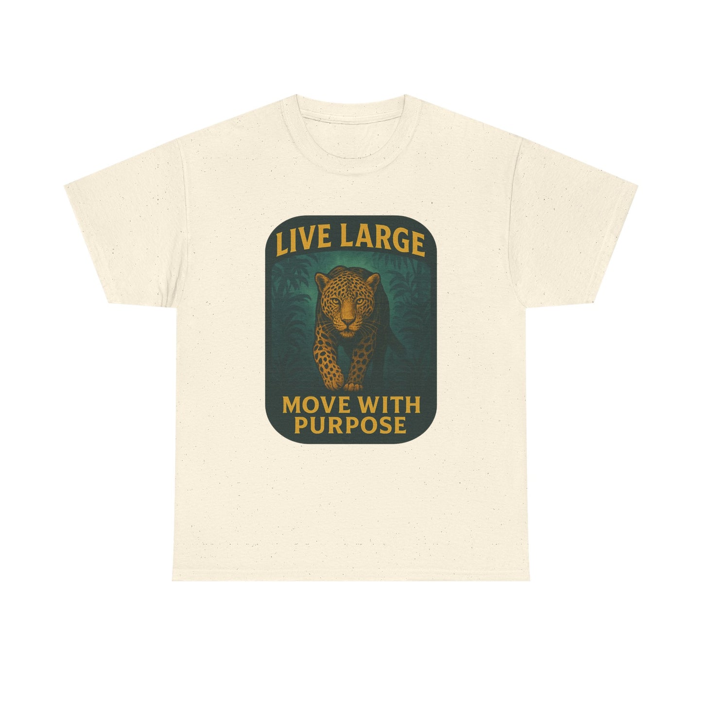 Live Large Move With Purpose Leopard Jaguar Shirt