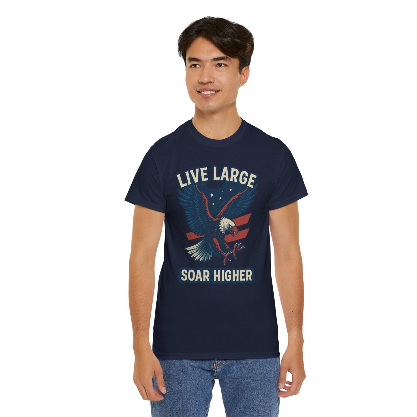 Patriotic Eagle Live Large Soar Higher Shirt