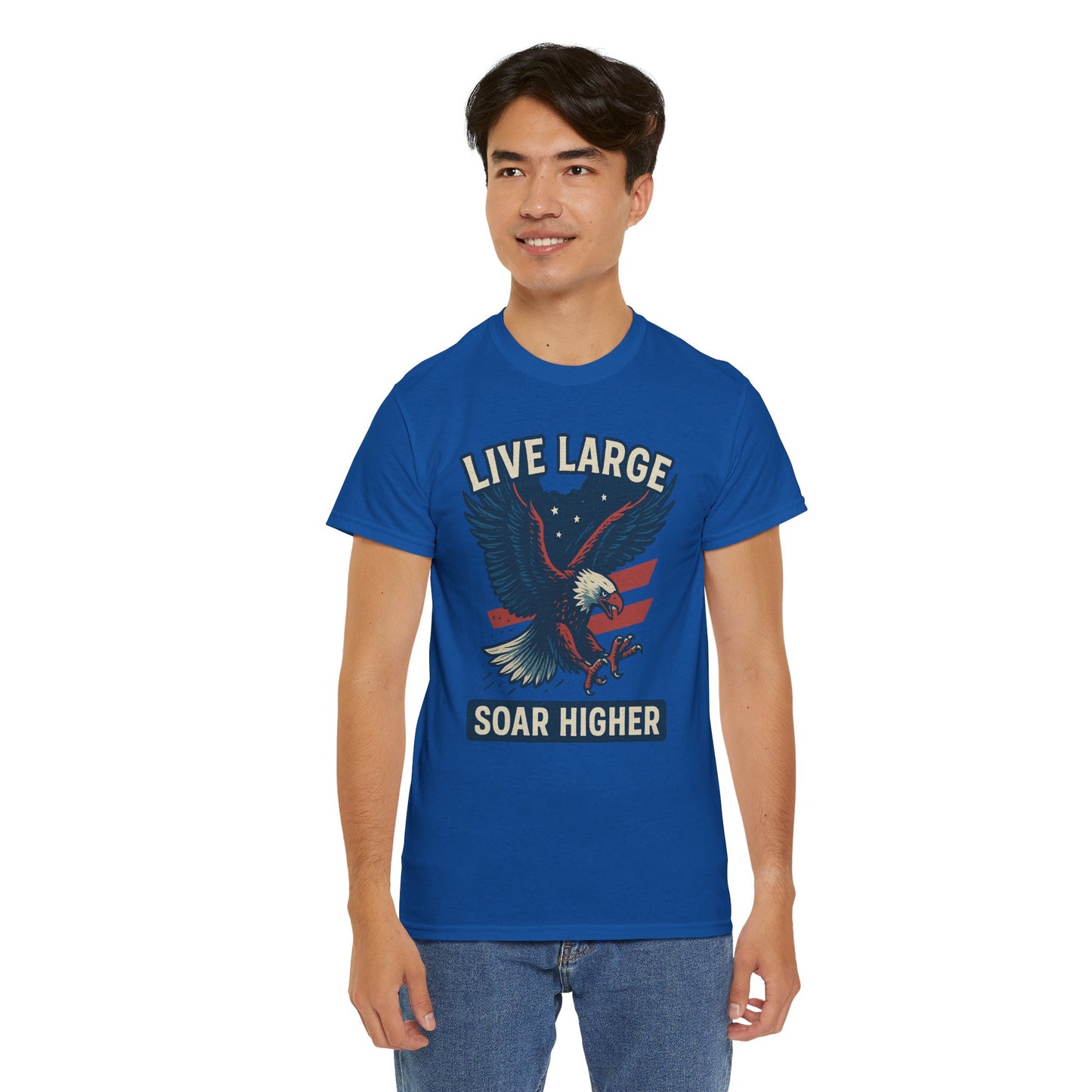 Patriotic Eagle Live Large Soar Higher Shirt