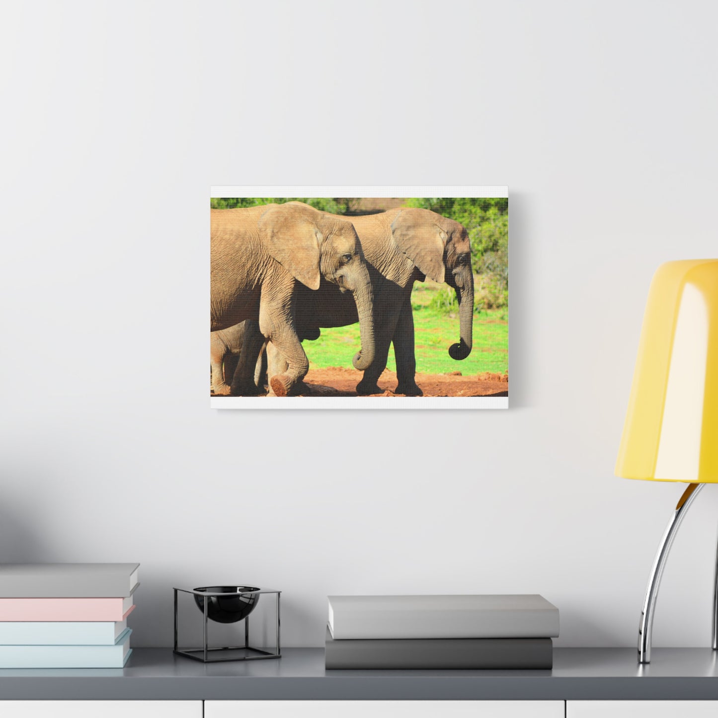 African Elephants - Canvas Print
