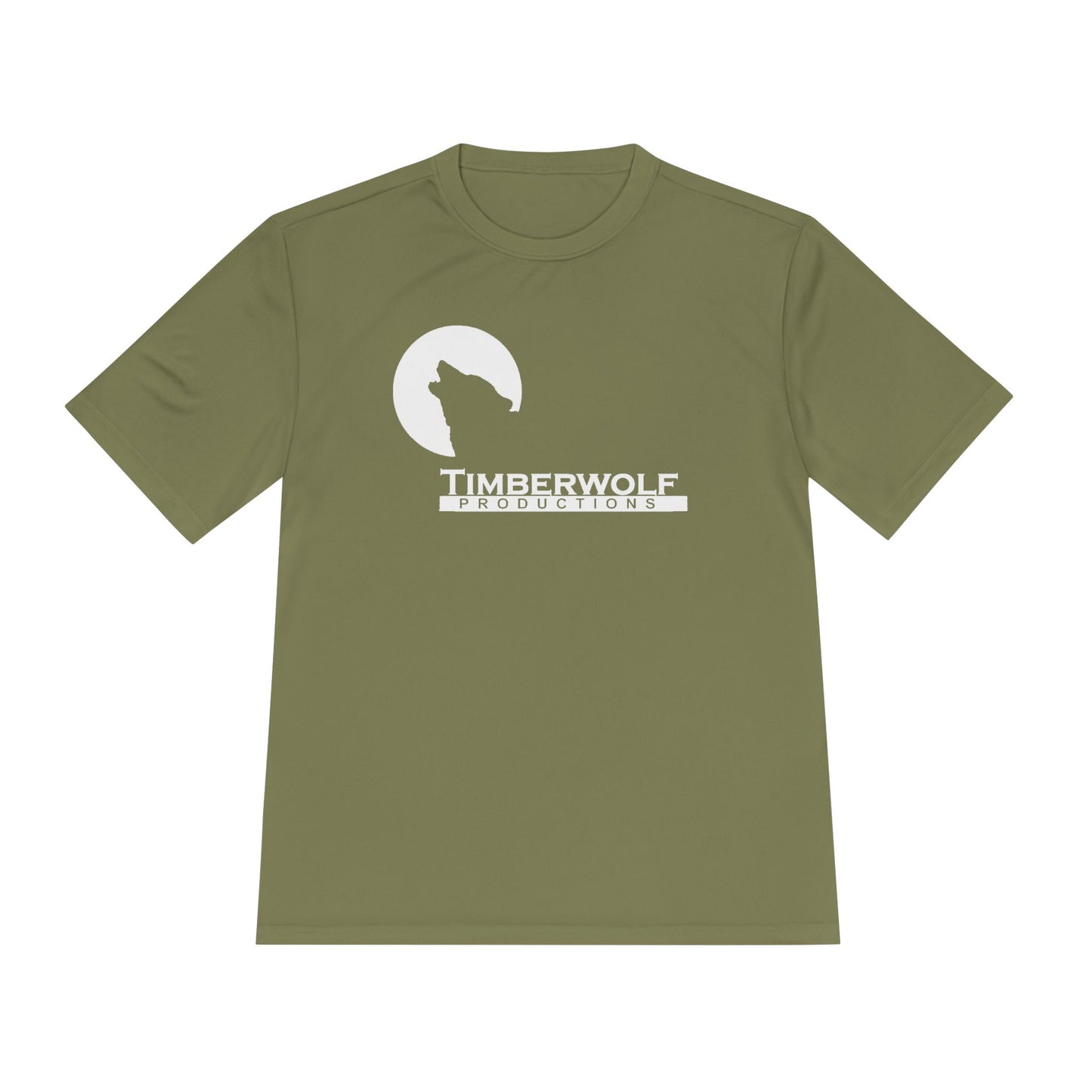 Unisex Moisture Wicking Tee - Timberwolf Graphic Shirt, Cool Workout Tee, Outdoor Adventure Gear, Gift for Nature Lovers