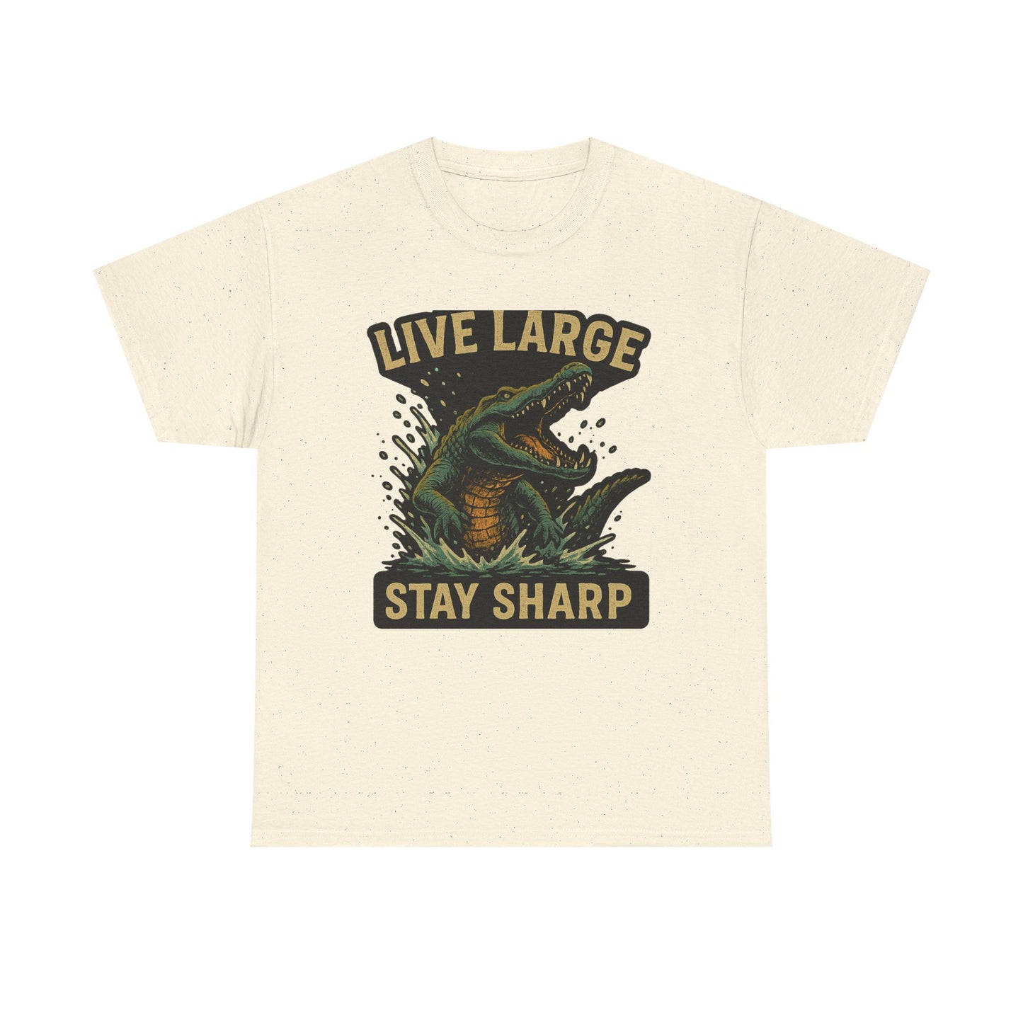 Live Large, Stay Sharp Alligator Shirt
