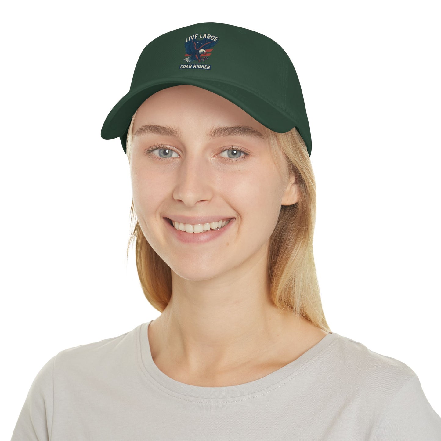 Live Large Soar Higher Baseball Cap, Eagle