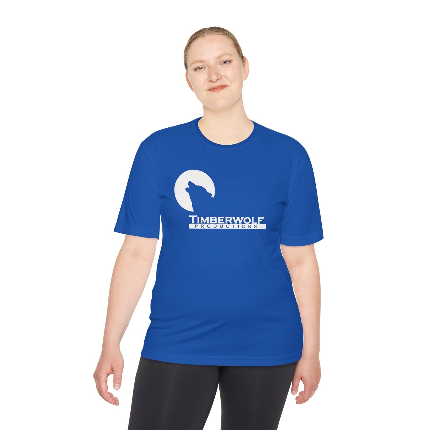 Unisex Moisture Wicking Tee - Timberwolf Graphic Shirt, Cool Workout Tee, Outdoor Adventure Gear, Gift for Nature Lovers