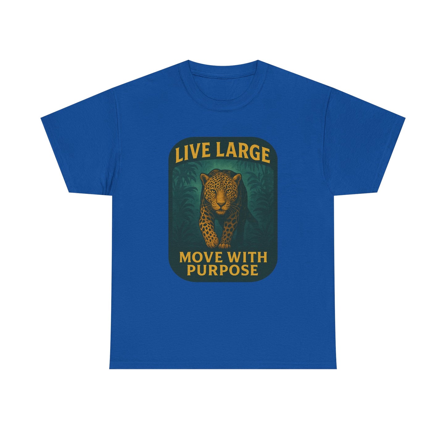 Live Large Move With Purpose Leopard Jaguar Shirt