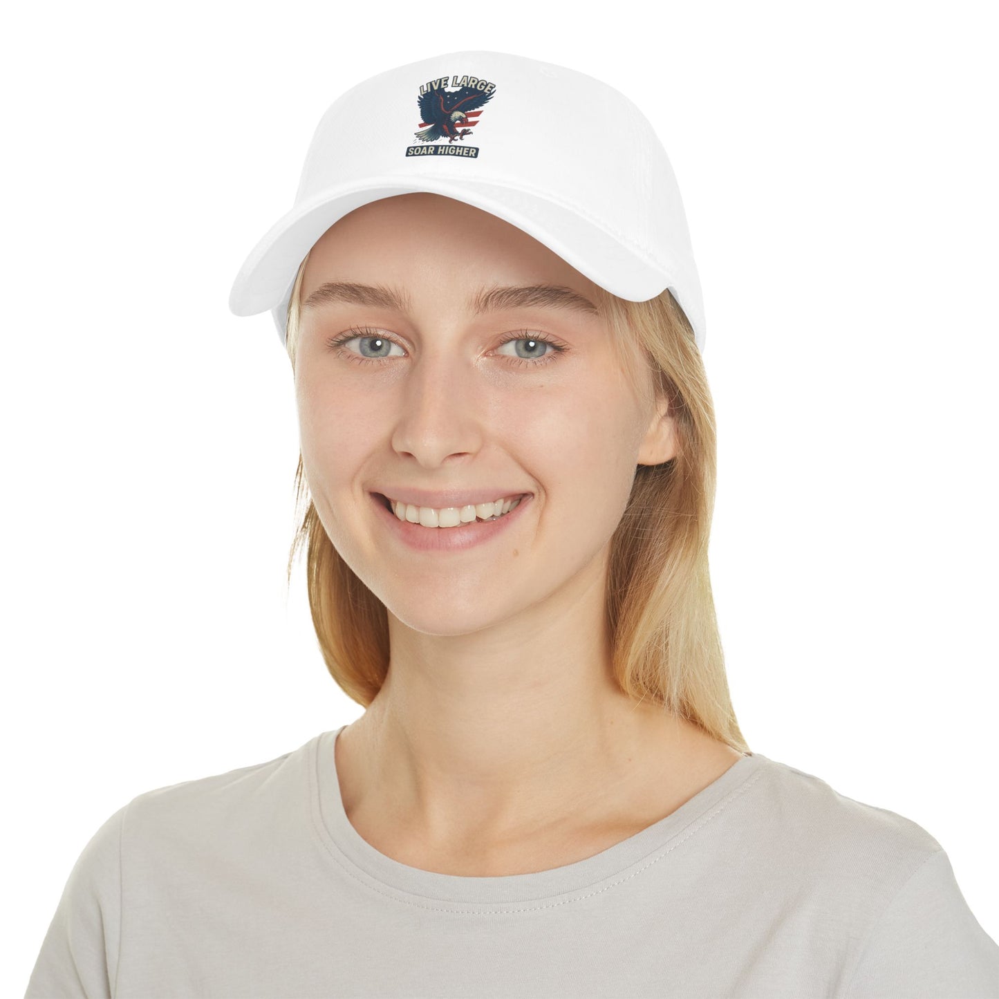 Live Large Soar Higher Baseball Cap, Eagle