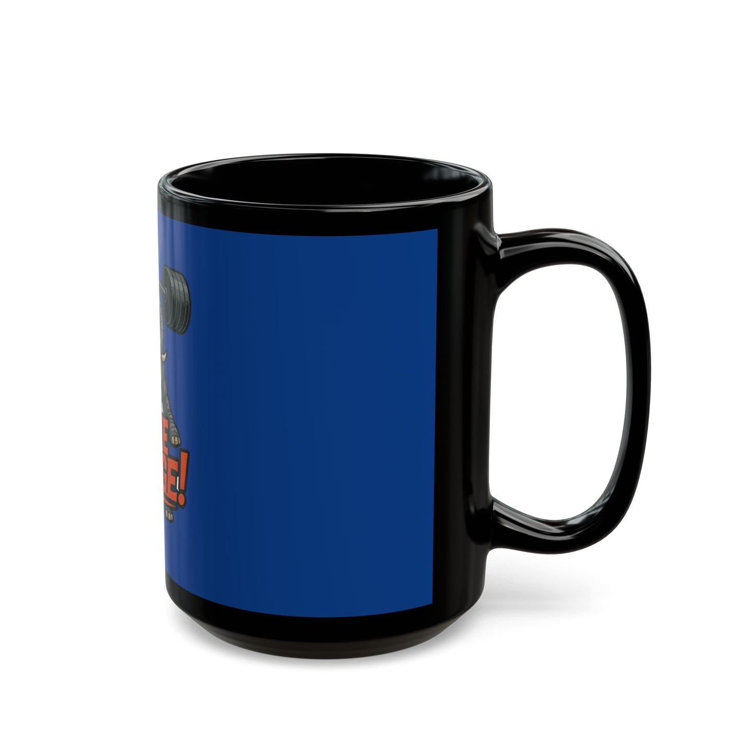 Muscle Elephant Motivational Mug, Workout Cup, Gym Gift, Fitness Coffee Mug, Live Large Mug, Powerlifting Drinkware