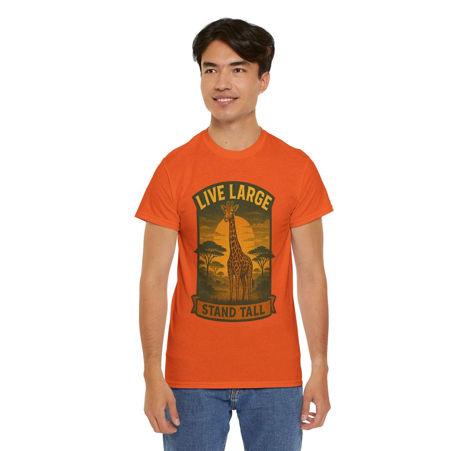 Live Large Stand Tall Giraffe Shirt