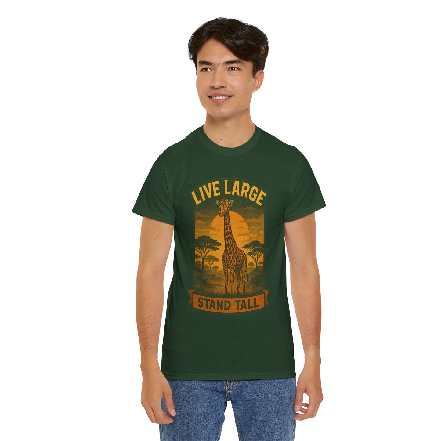 Live Large Stand Tall Giraffe Shirt