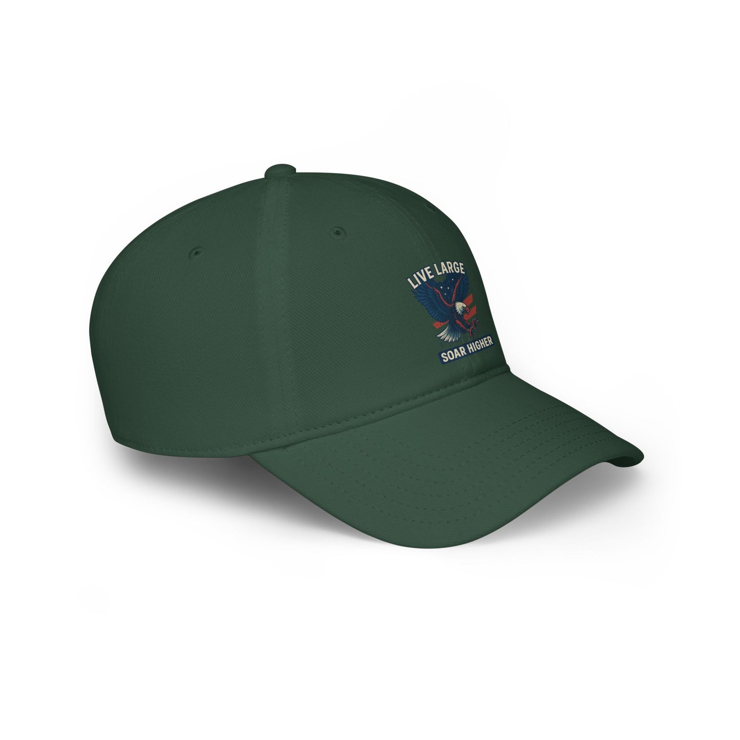 Live Large Soar Higher Baseball Cap, Eagle