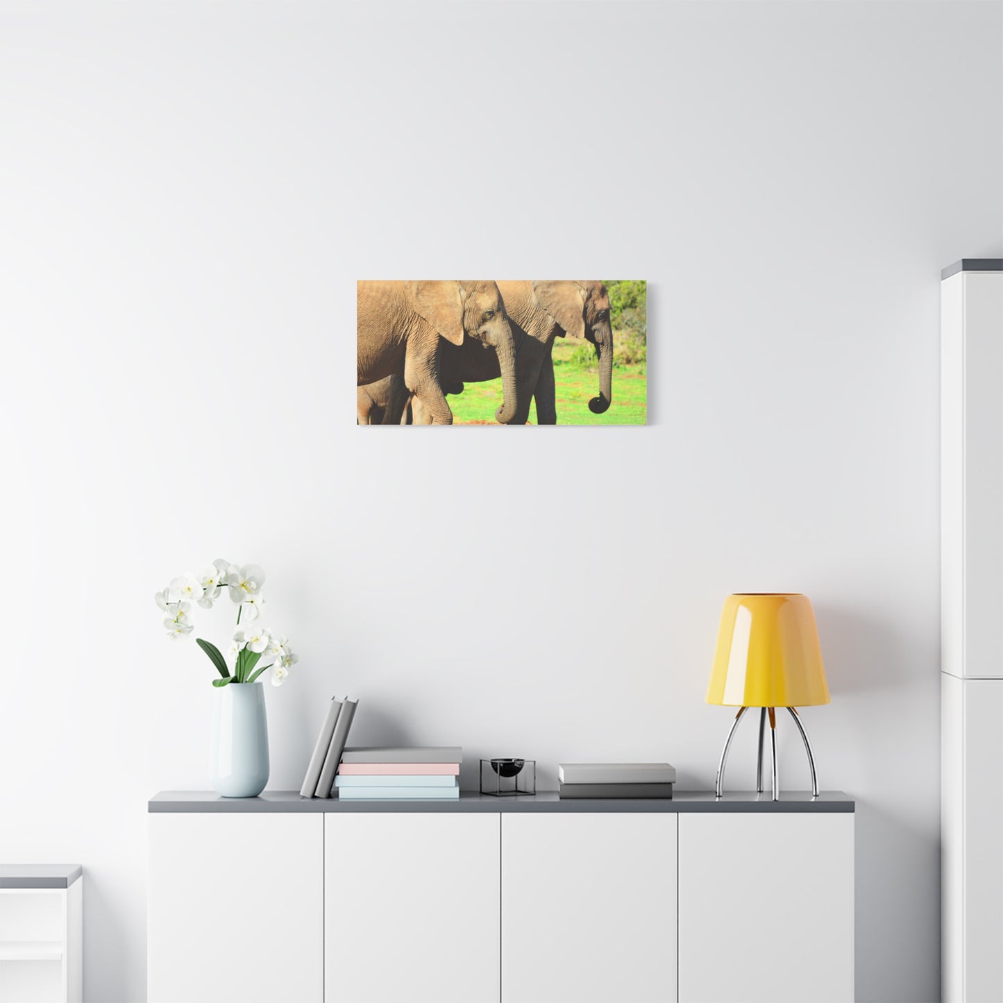 African Elephants - Canvas Print