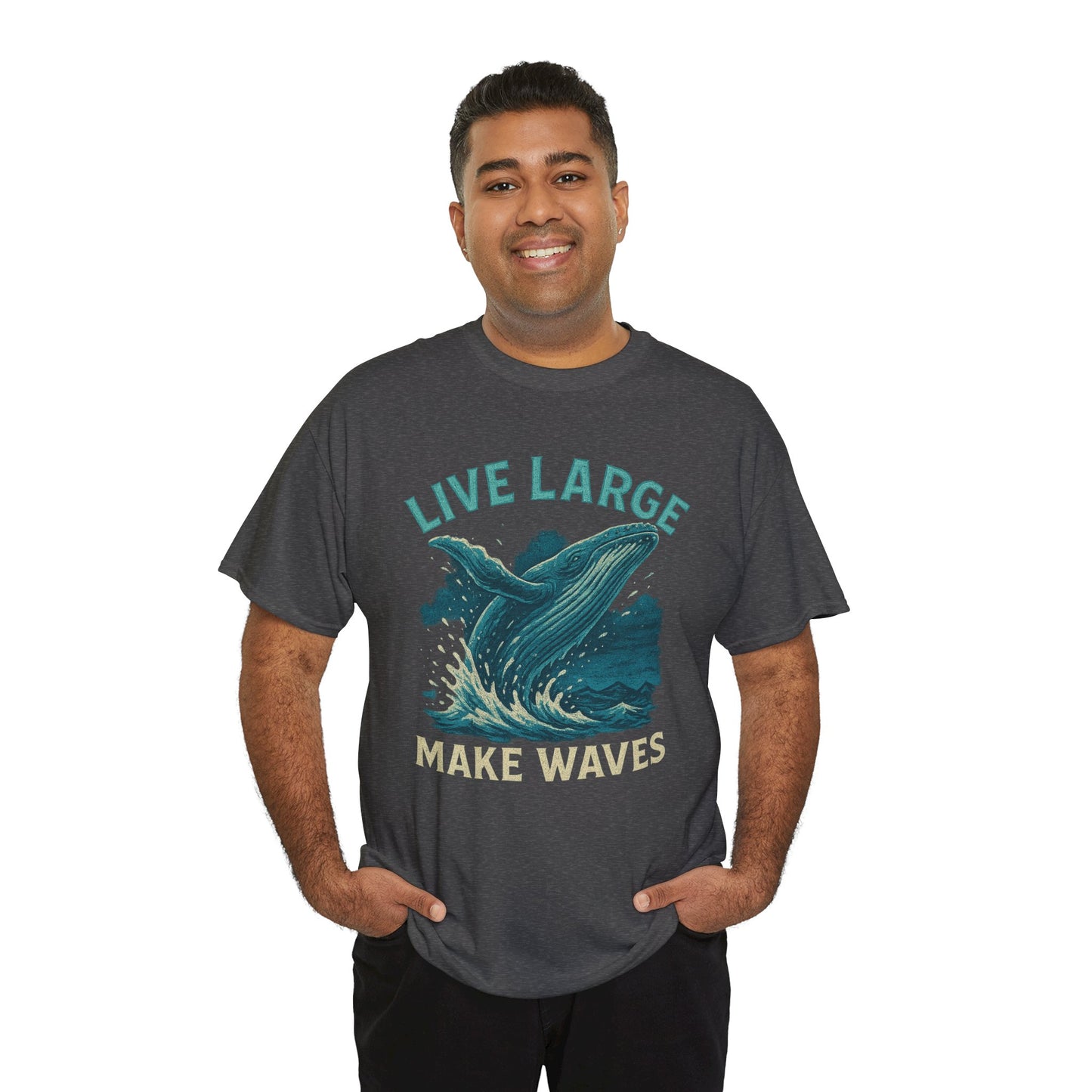 Live Large Make Waves Whale Shirt