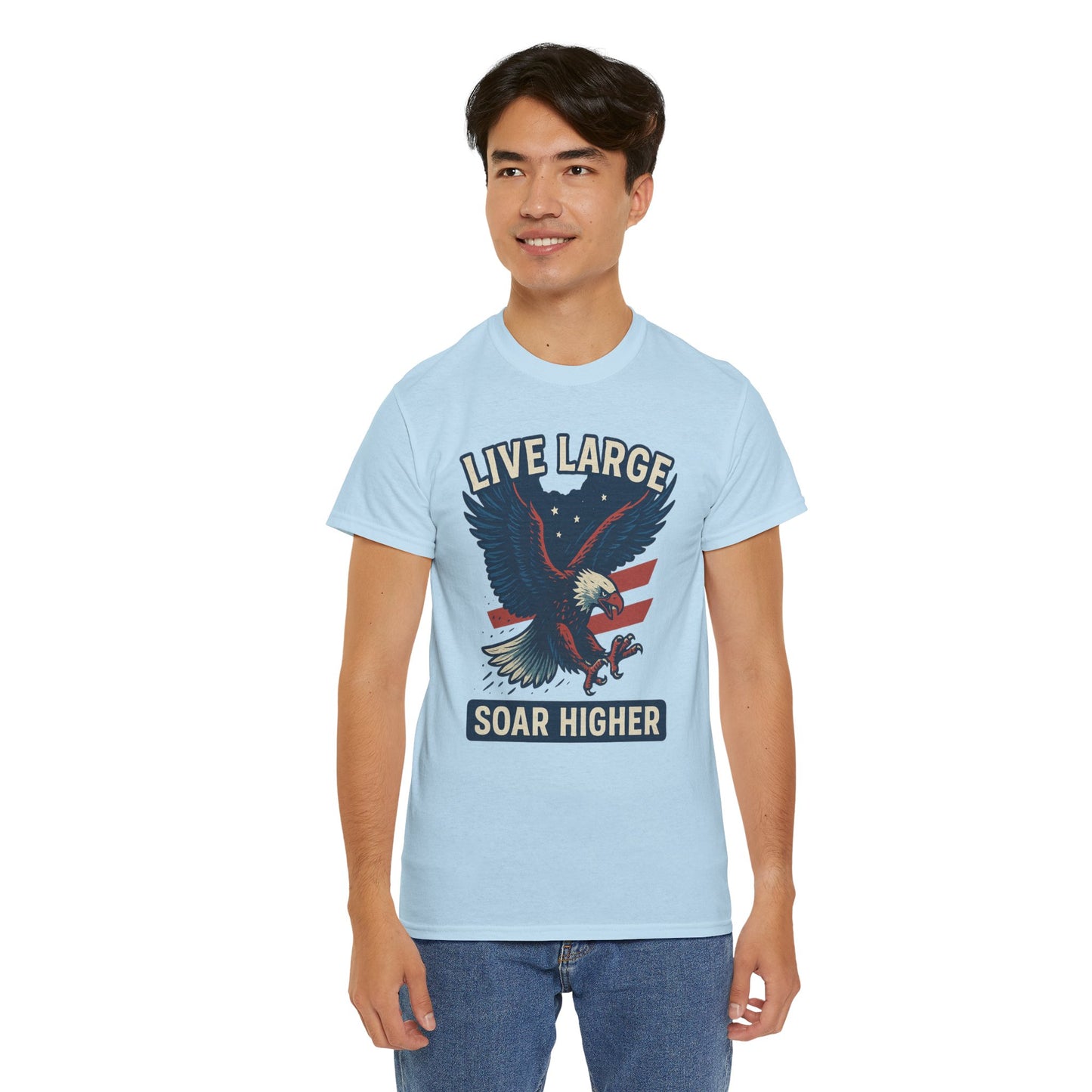 Patriotic Eagle Live Large Soar Higher Shirt