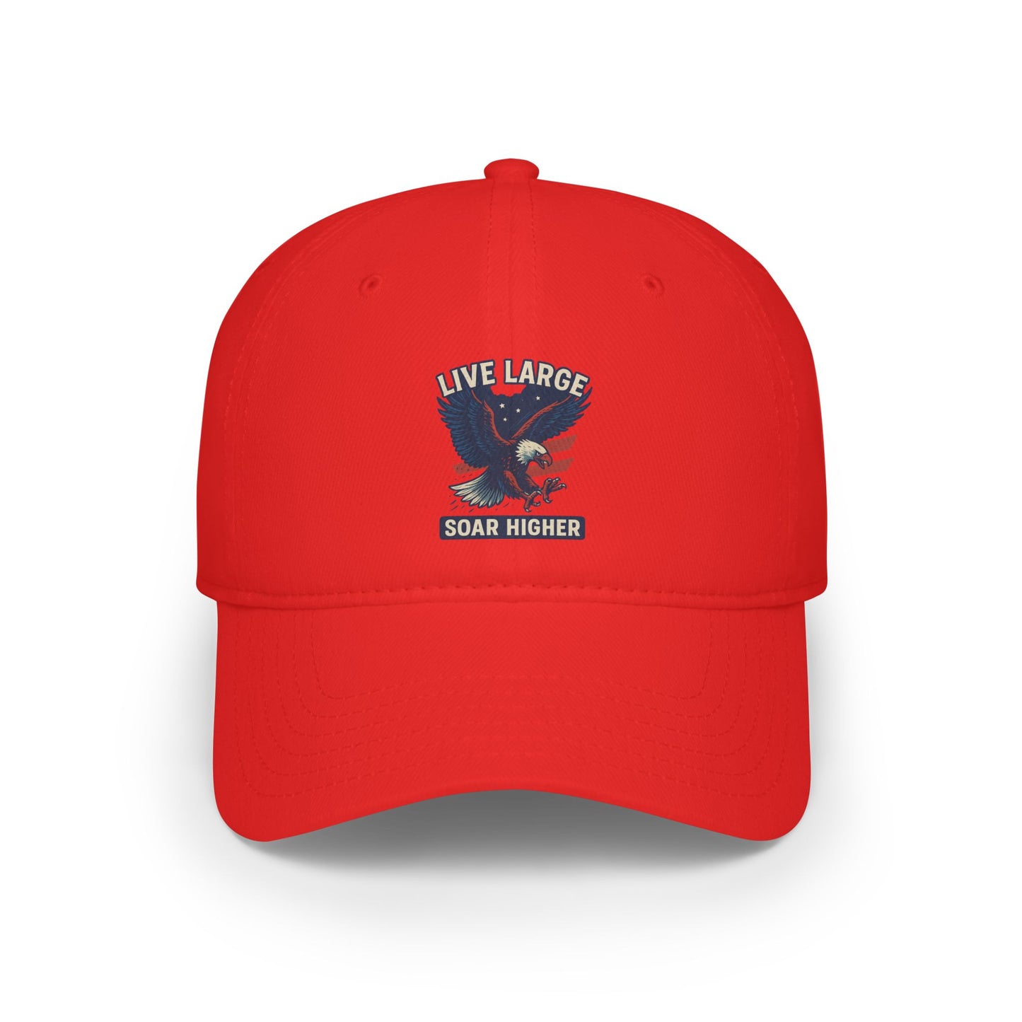 Live Large Soar Higher Baseball Cap, Eagle