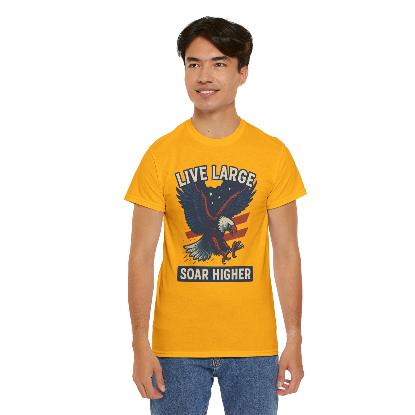 Patriotic Eagle Live Large Soar Higher Shirt