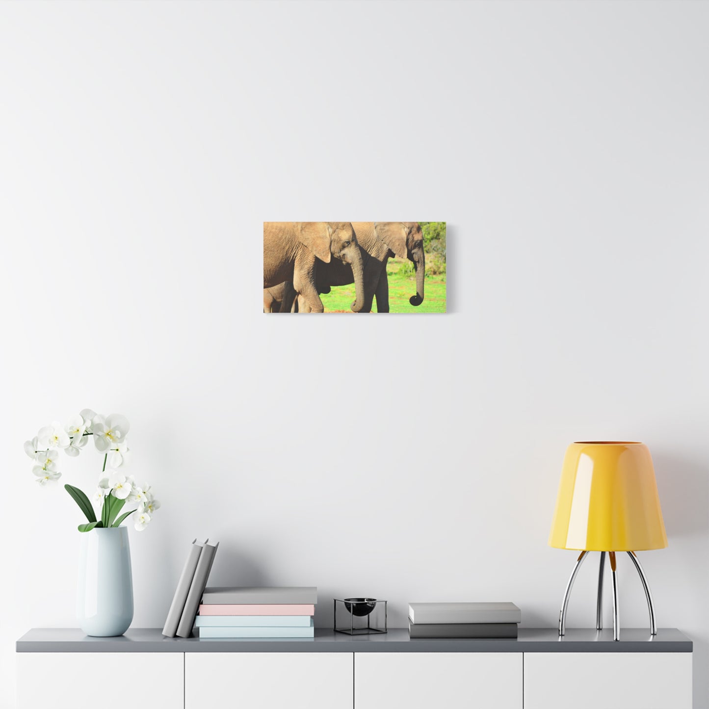 African Elephants - Canvas Print