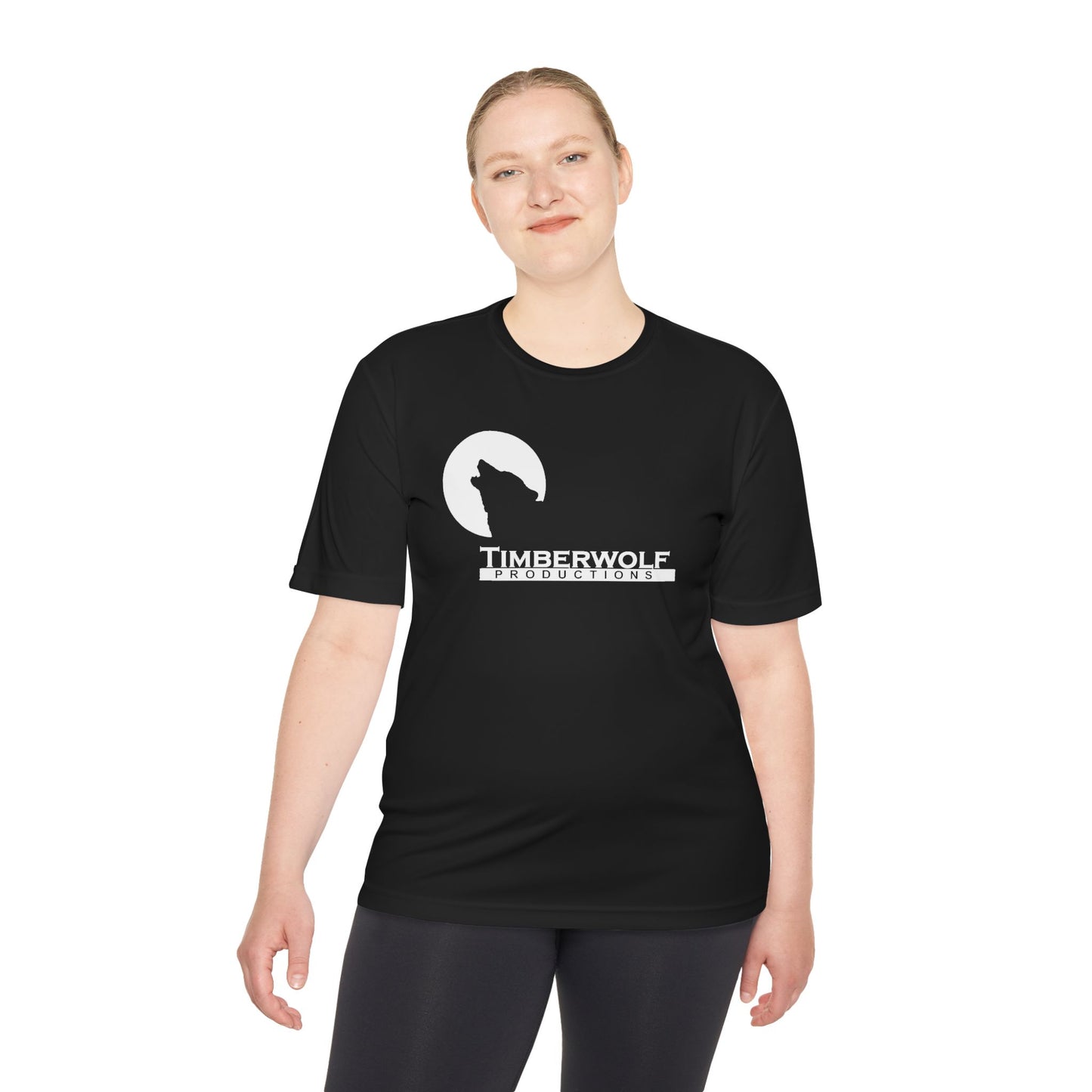 Unisex Moisture Wicking Tee - Timberwolf Graphic Shirt, Cool Workout Tee, Outdoor Adventure Gear, Gift for Nature Lovers
