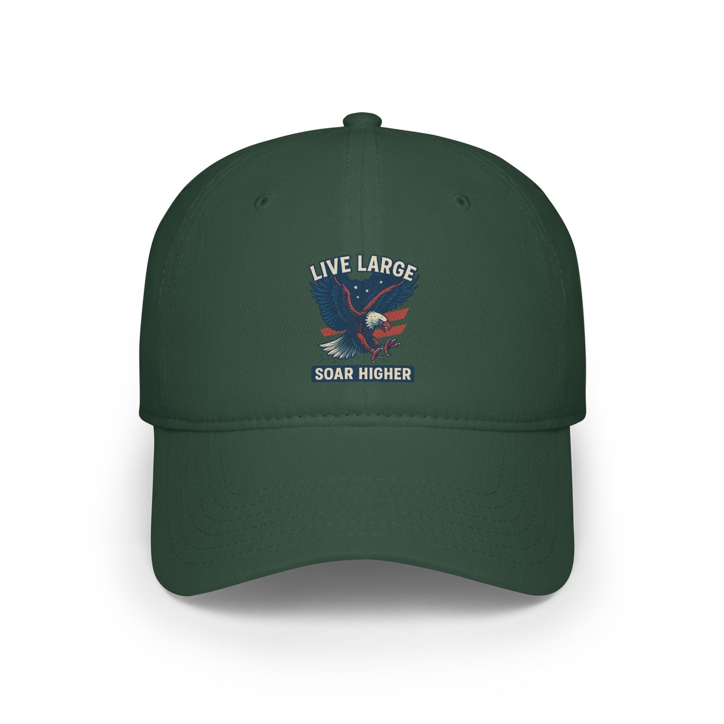 Live Large Soar Higher Baseball Cap, Eagle