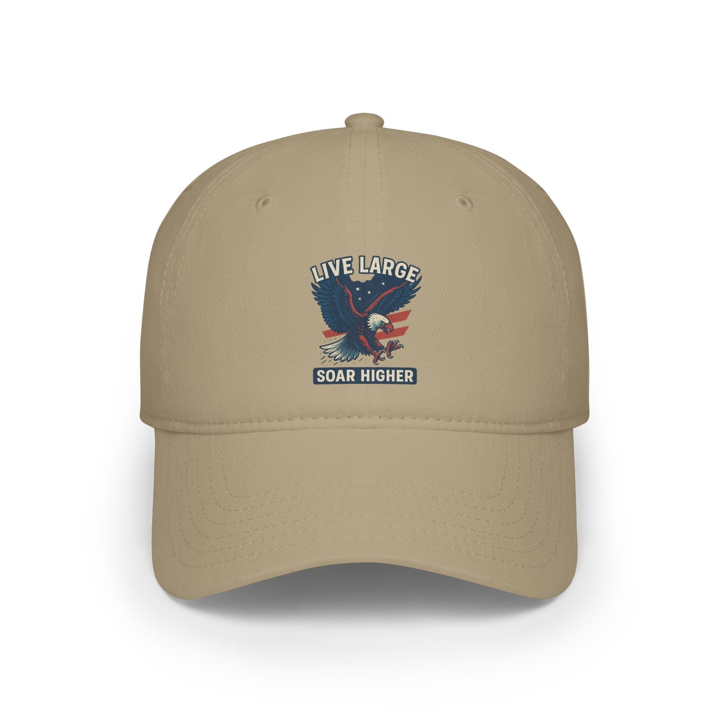 Live Large Soar Higher Baseball Cap, Eagle