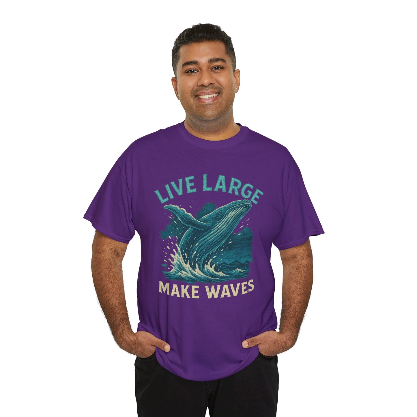 Live Large Make Waves Whale Shirt