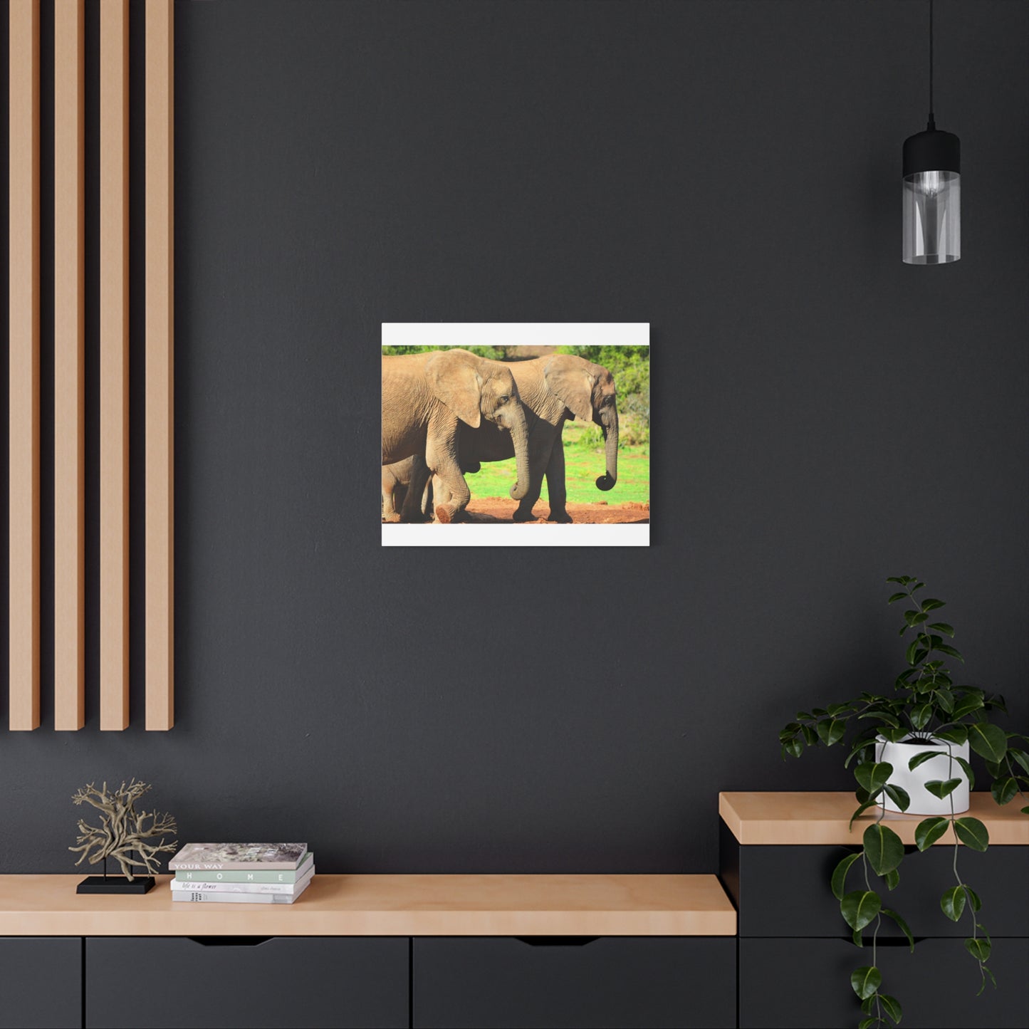 African Elephants - Canvas Print