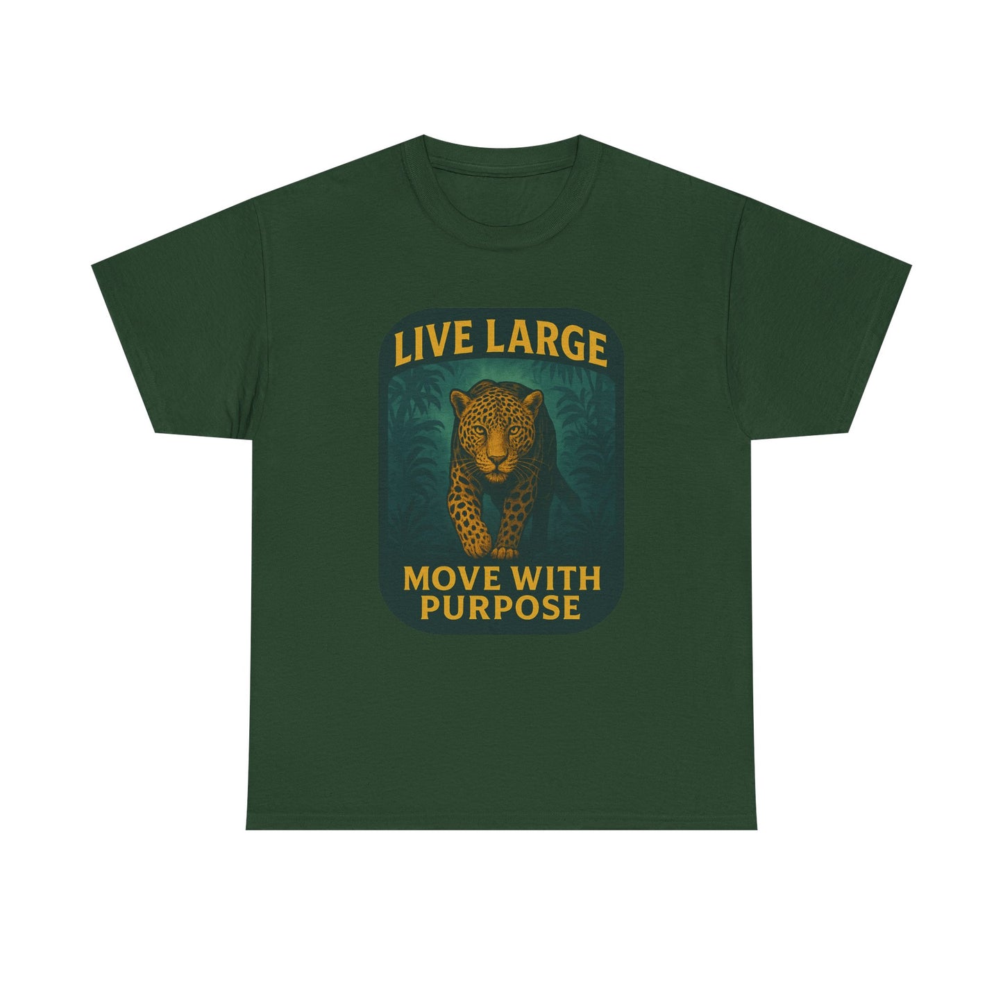 Live Large Move With Purpose Leopard Jaguar Shirt