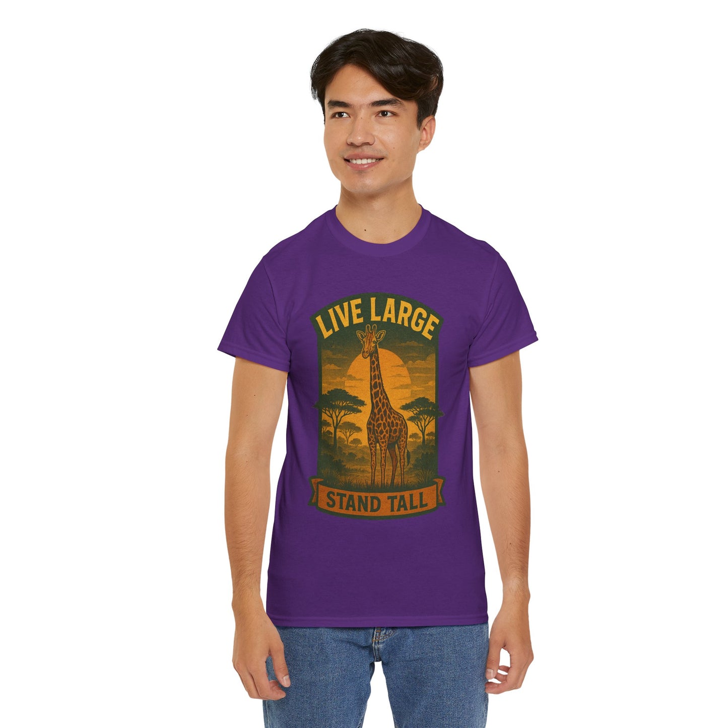 Live Large Stand Tall Giraffe Shirt