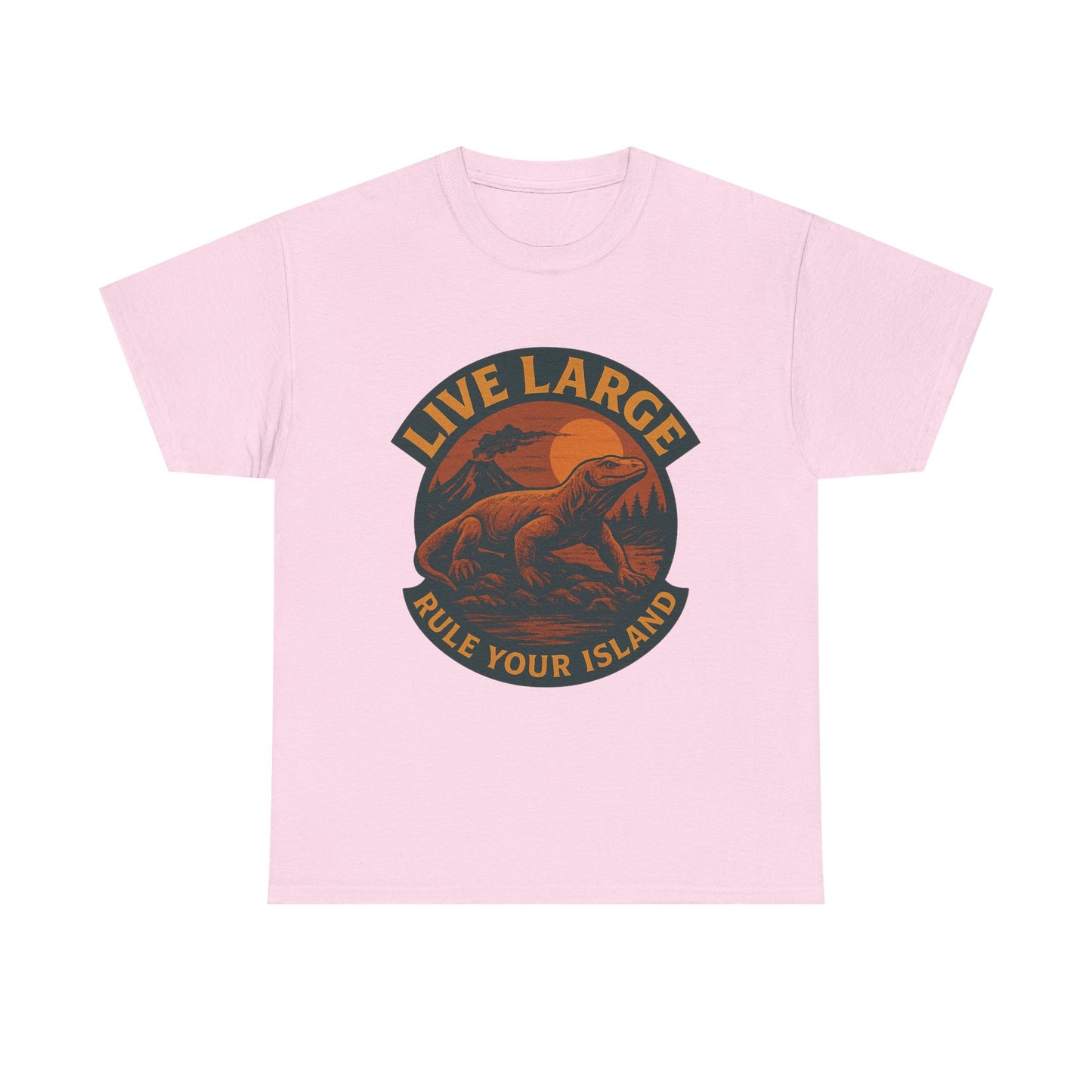 Live Large Rule Your Island Komodo Dragon Cotton Shirt
