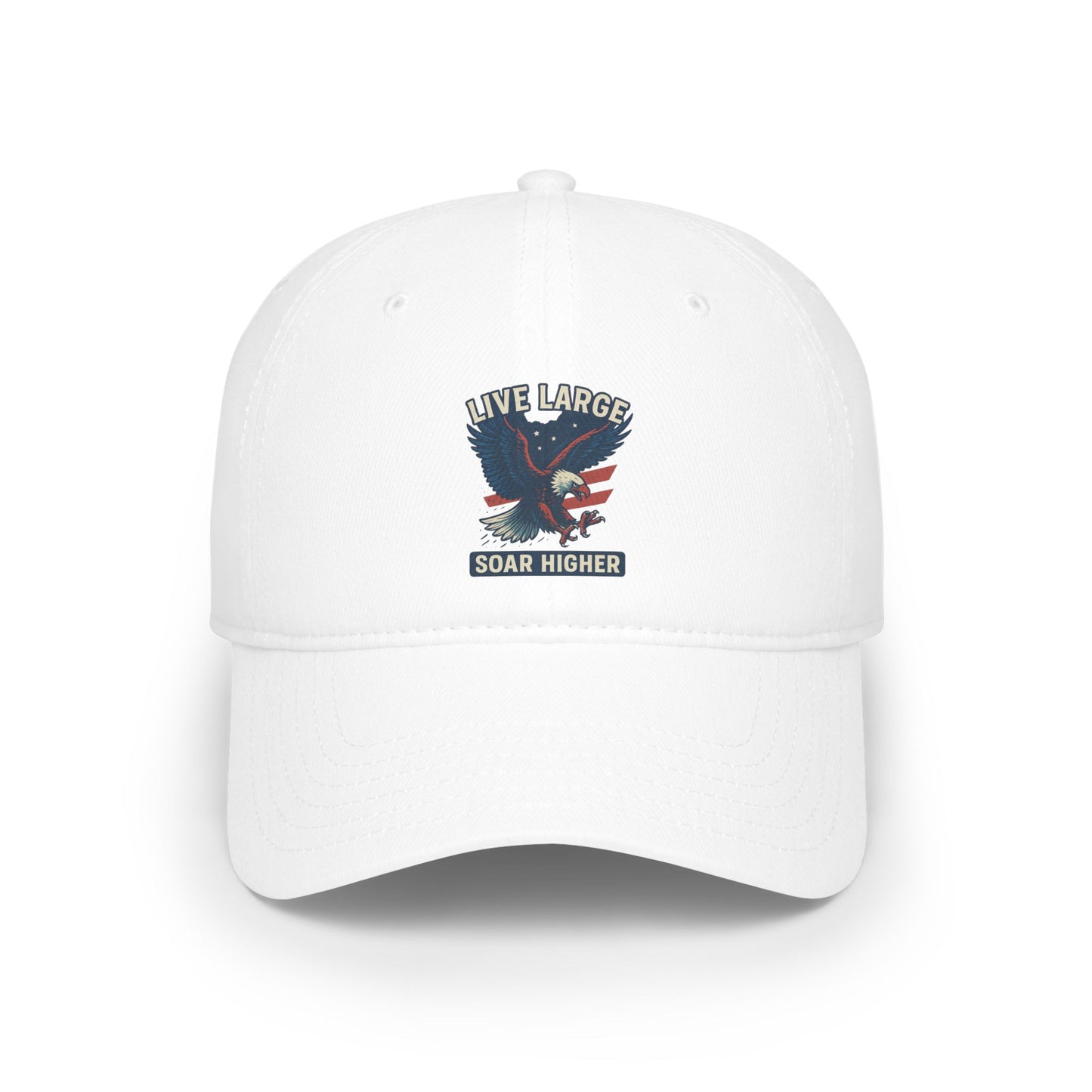 Live Large Soar Higher Baseball Cap, Eagle