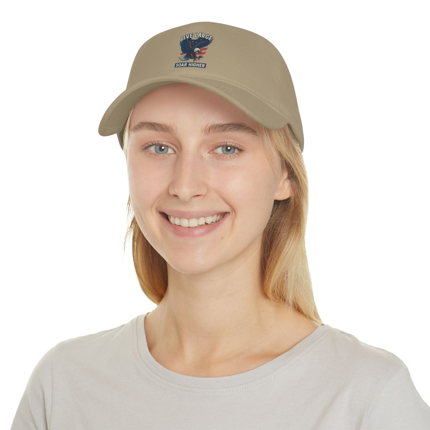Live Large Soar Higher Baseball Cap, Eagle